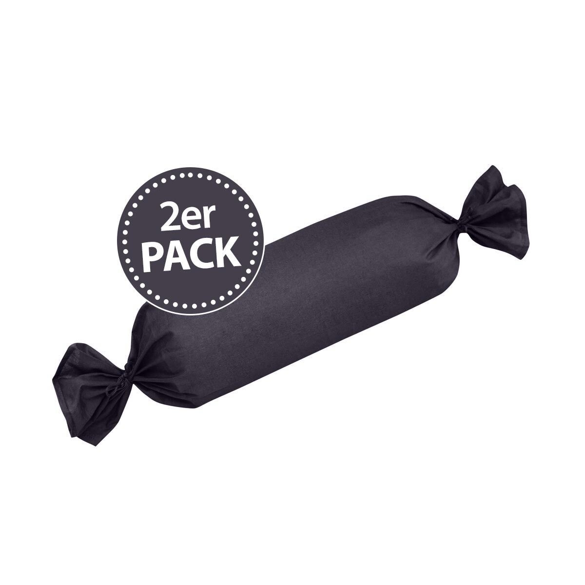 TRAUMSCHLAF Bettwäsche Pure, Mako Satin, 2 teilig, hochwertige Satin Bettwäsche