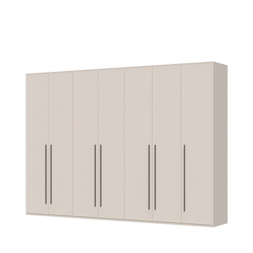 OTTO home Drehtürenschrank Opera mit oder ohne Kranz inkl. LED-Bel.,B 227,272,317 oder 362 cm UV lackiert, Soft Close Funktion, Höhenverstellbare Füße