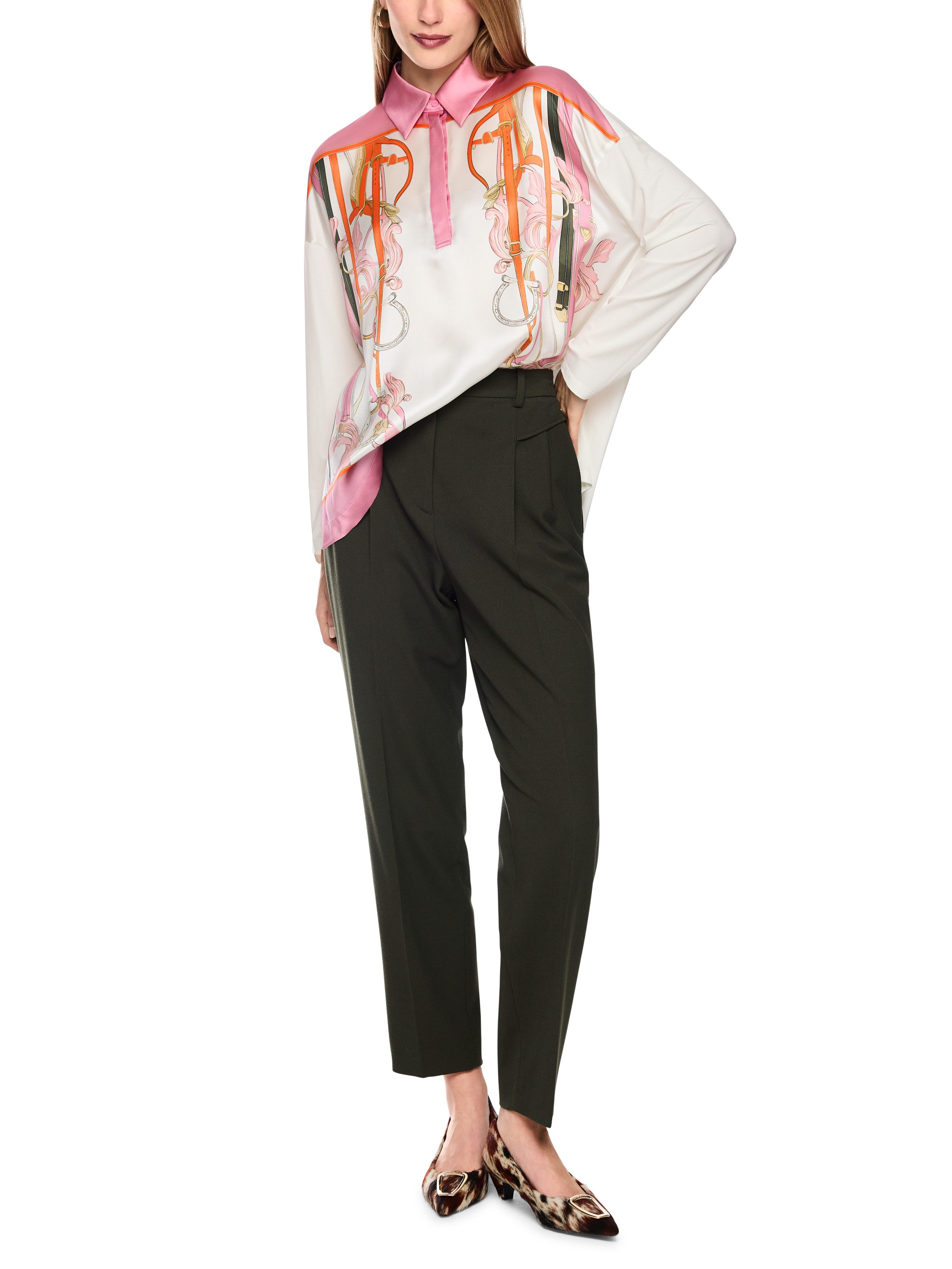 Marc Cain Shirtbluse Equestrian Grace Premium Damenmode mit Seide – Bild 4 von 5