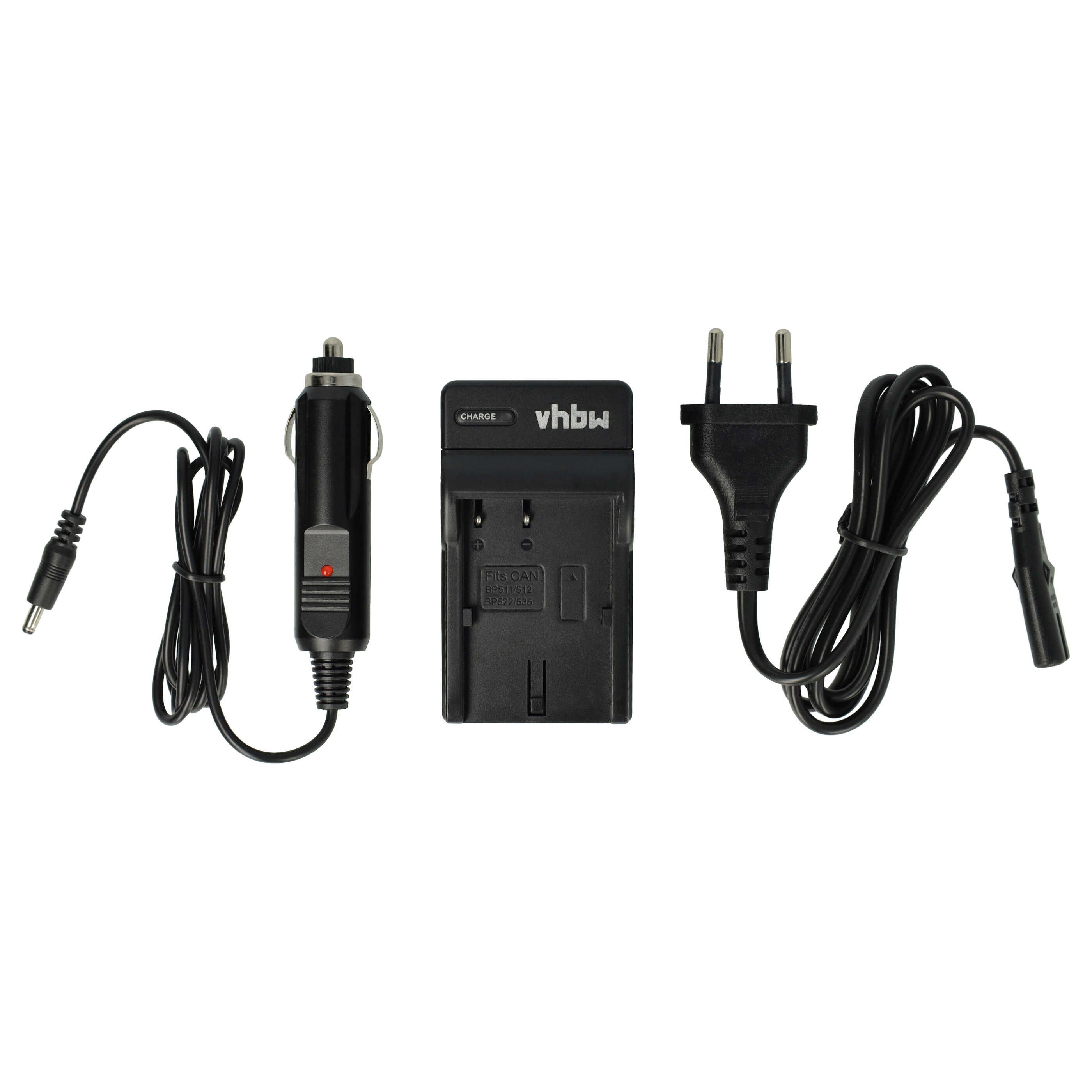 vhbw passend für Canon EOS 5D, 10D, 300D, 50D, 1D, 40D, D10, 20D, 30D Kamera-Ladegerät