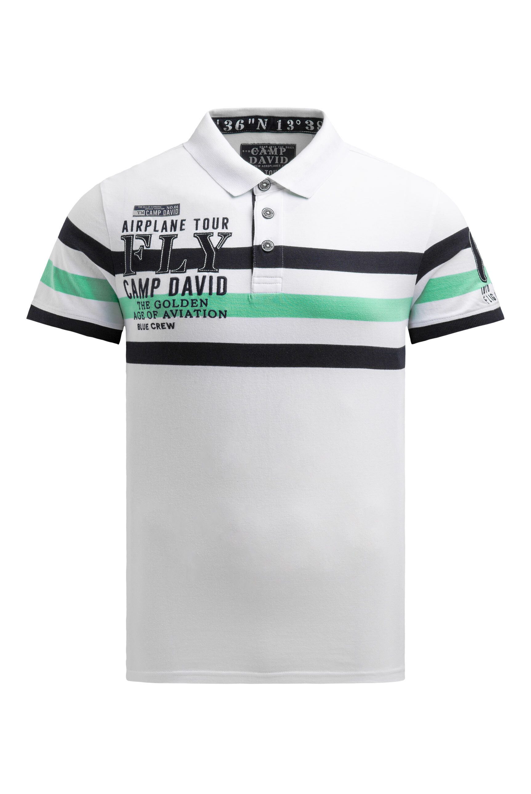 CAMP DAVID Poloshirt mit Stickerei günstig online kaufen