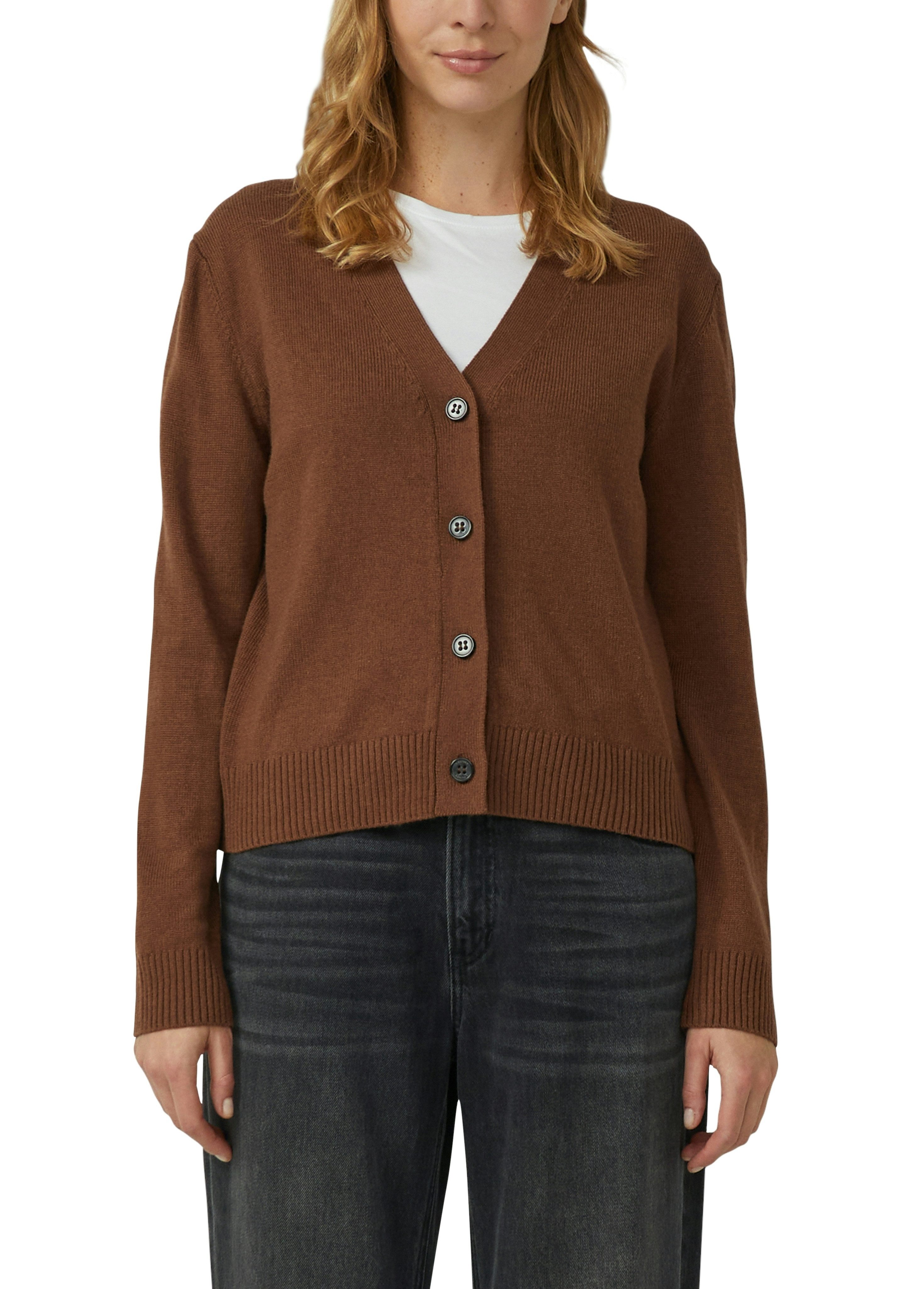 s.Oliver Strickjacke mit V-Ausschnitt und Knopfleiste