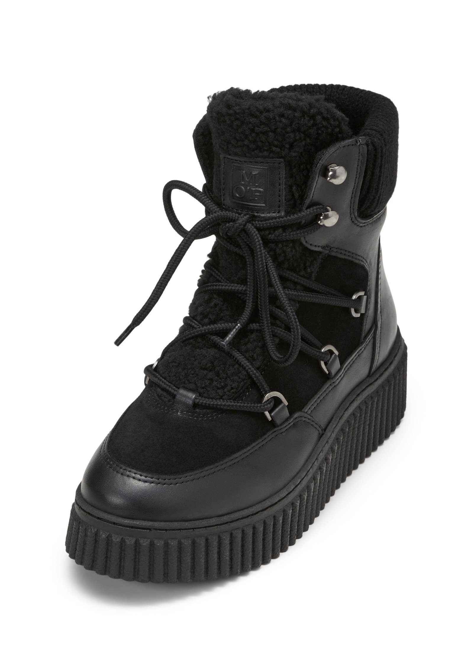 Marc O'Polo aus Leder-Textil-Mix Stiefelette