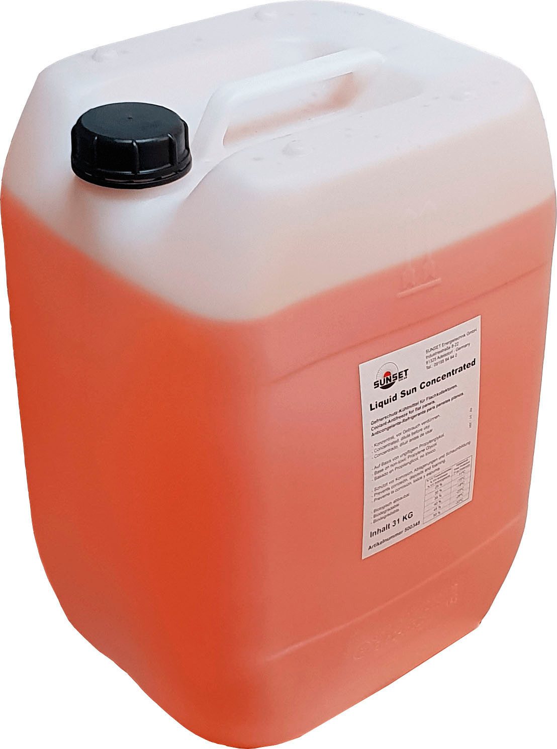 Sunset Solarflüssigkeit Solar-Frostschutzmittelkonzentrat, 31 kg, für thermische Солнечные модули