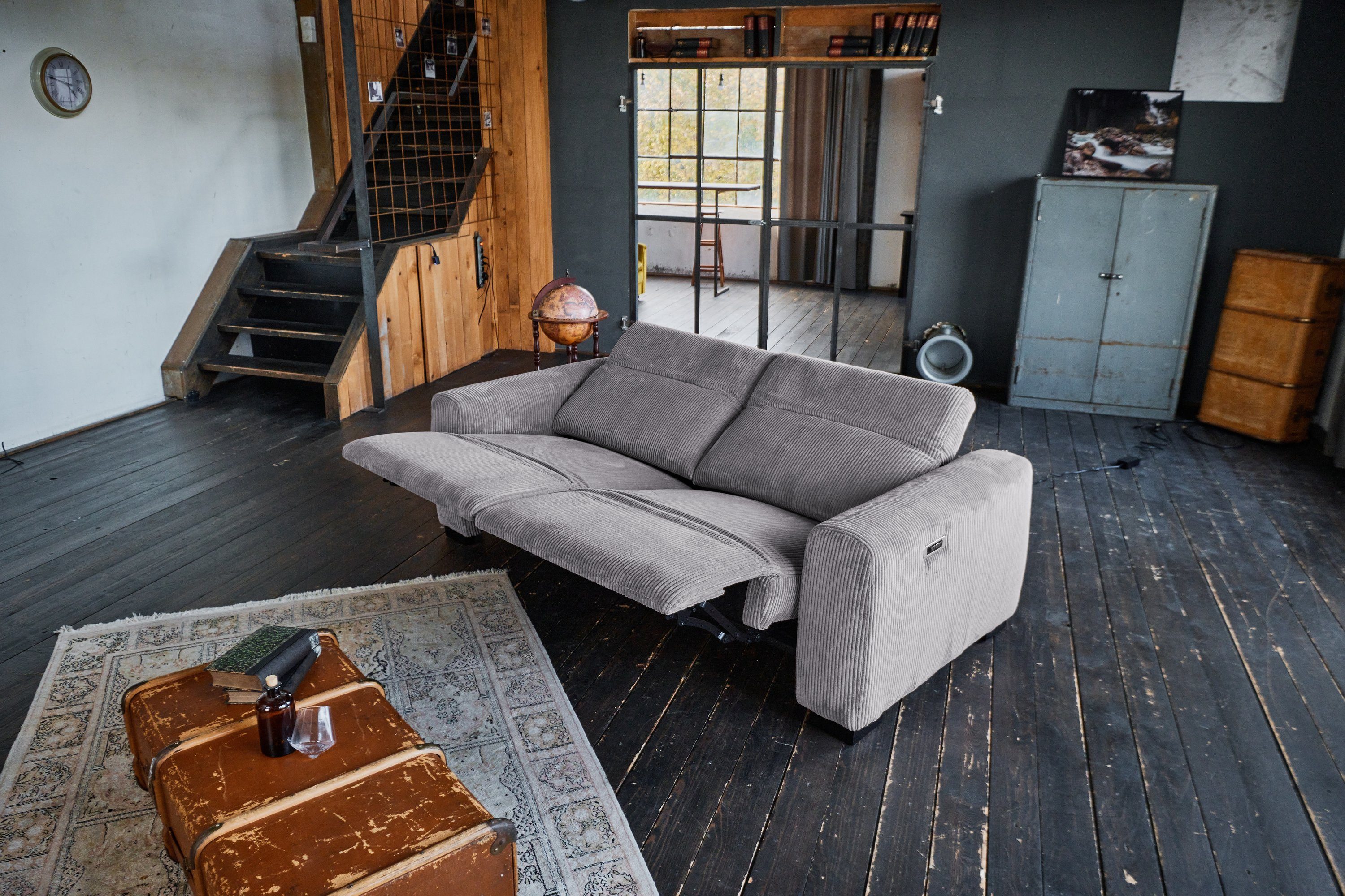 Relaxfunktion, mit Sofa versch. FINN, Bezüge KAWOLA und 3-Sitzer Farben