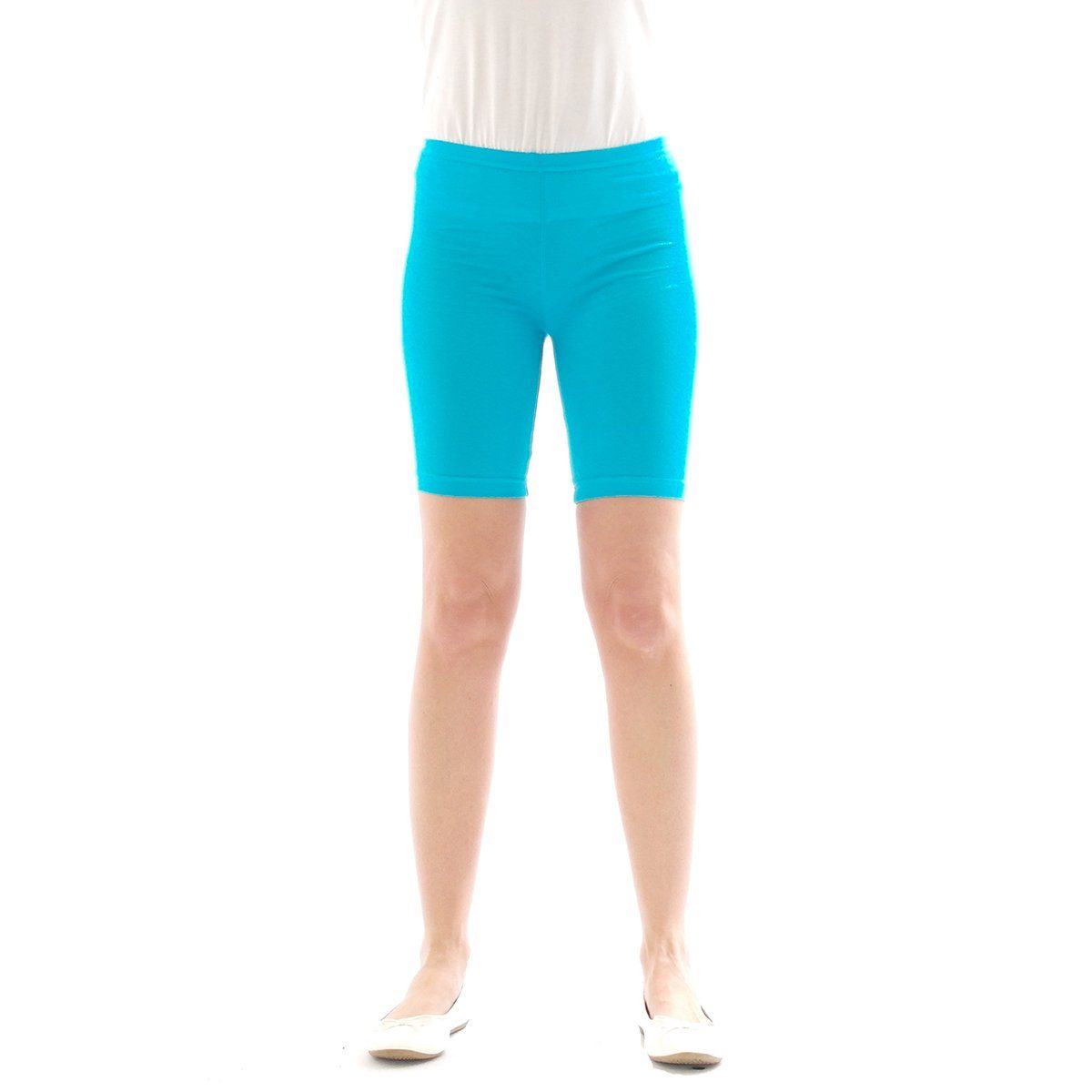 SYS Shorts Kinder Shorts Sport Pants 1/2 Baumwolle Jungen Mädchen hellblau