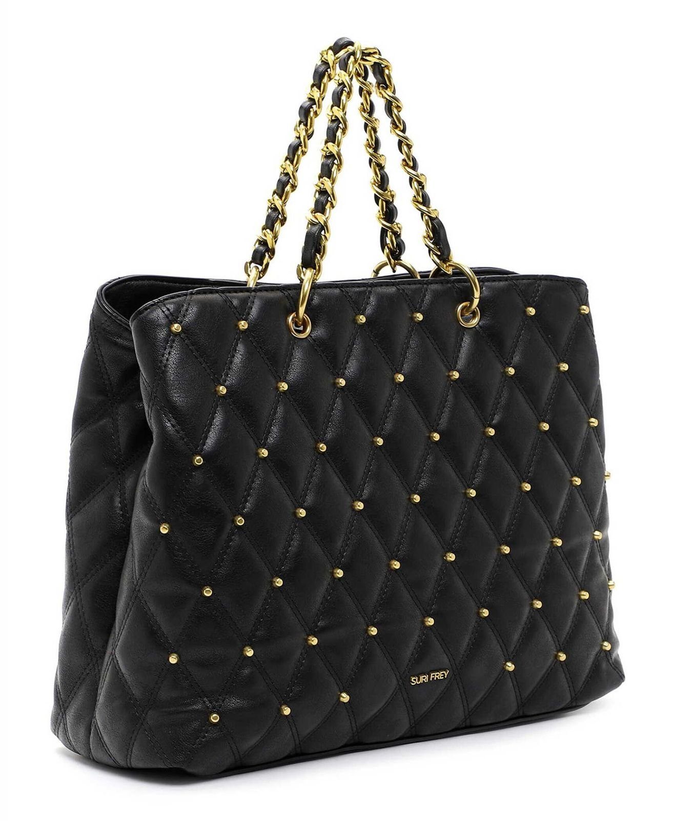 Zaino Donna Suri Frey Corey M – Nero, Imbottito E Trapuntato, Con Tasche, Porta DIN A4