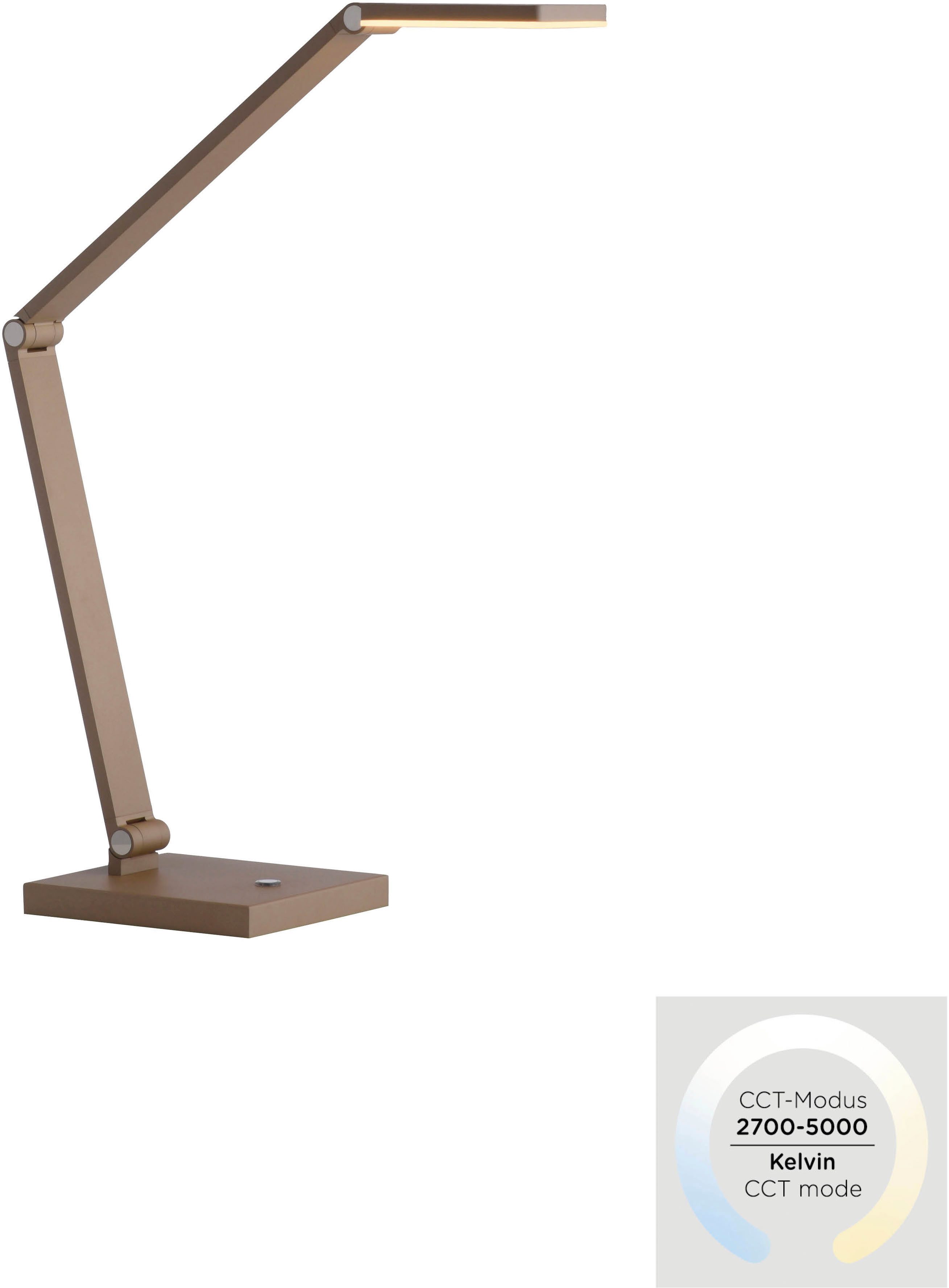 Paul Neuhaus LED Tischleuchte SAMSKY, Farbsteuerung, LED fest integriert, warmweiß - kaltweiß, Touchdimmer, CCT 2700-5000K, Memoryfunktion, Höhenverstellbar