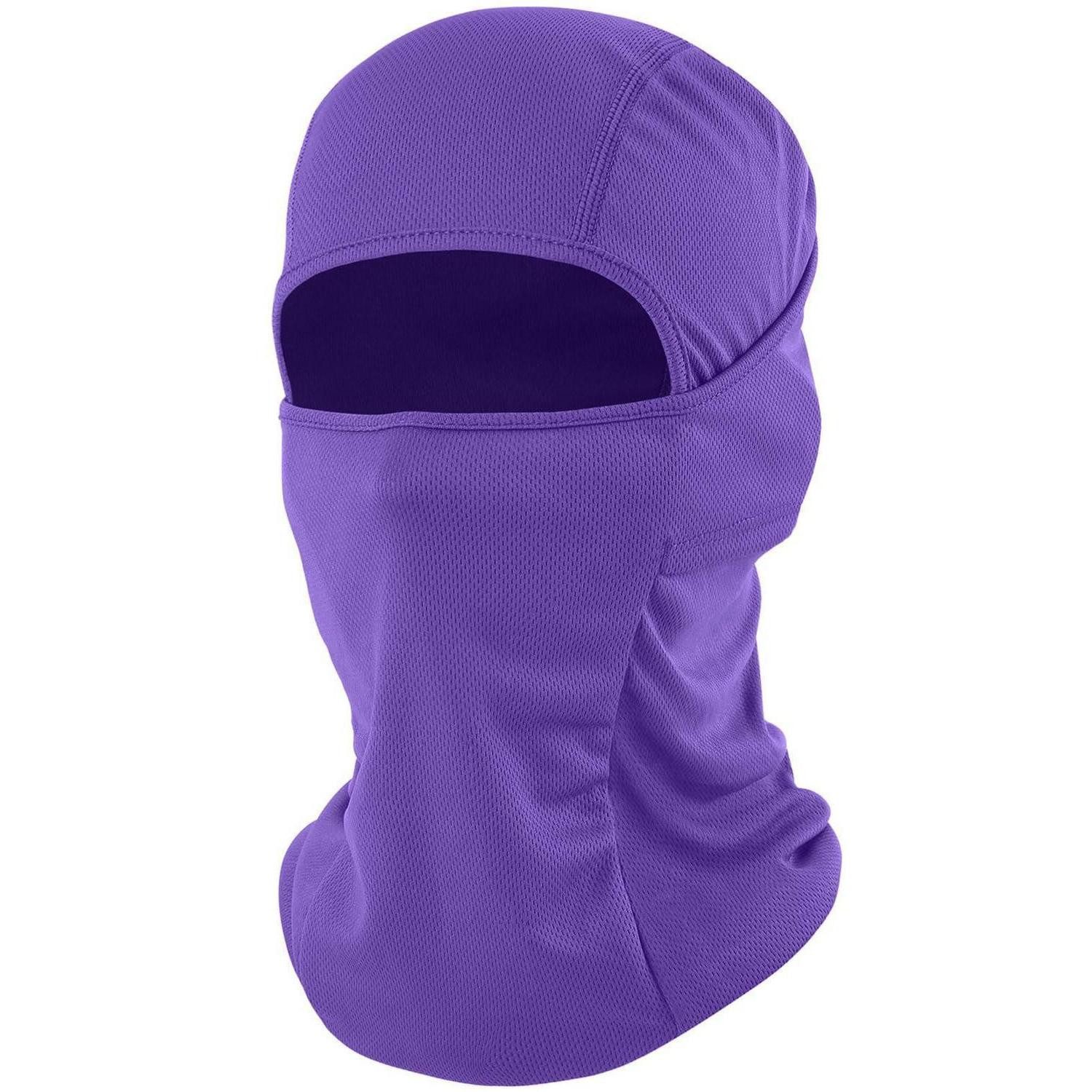LuxusKollektion Sturmhaube Sturmhaube Balaclava Skimaske Motorrad Fahrrad Lila 1 stück 1er Pack 1