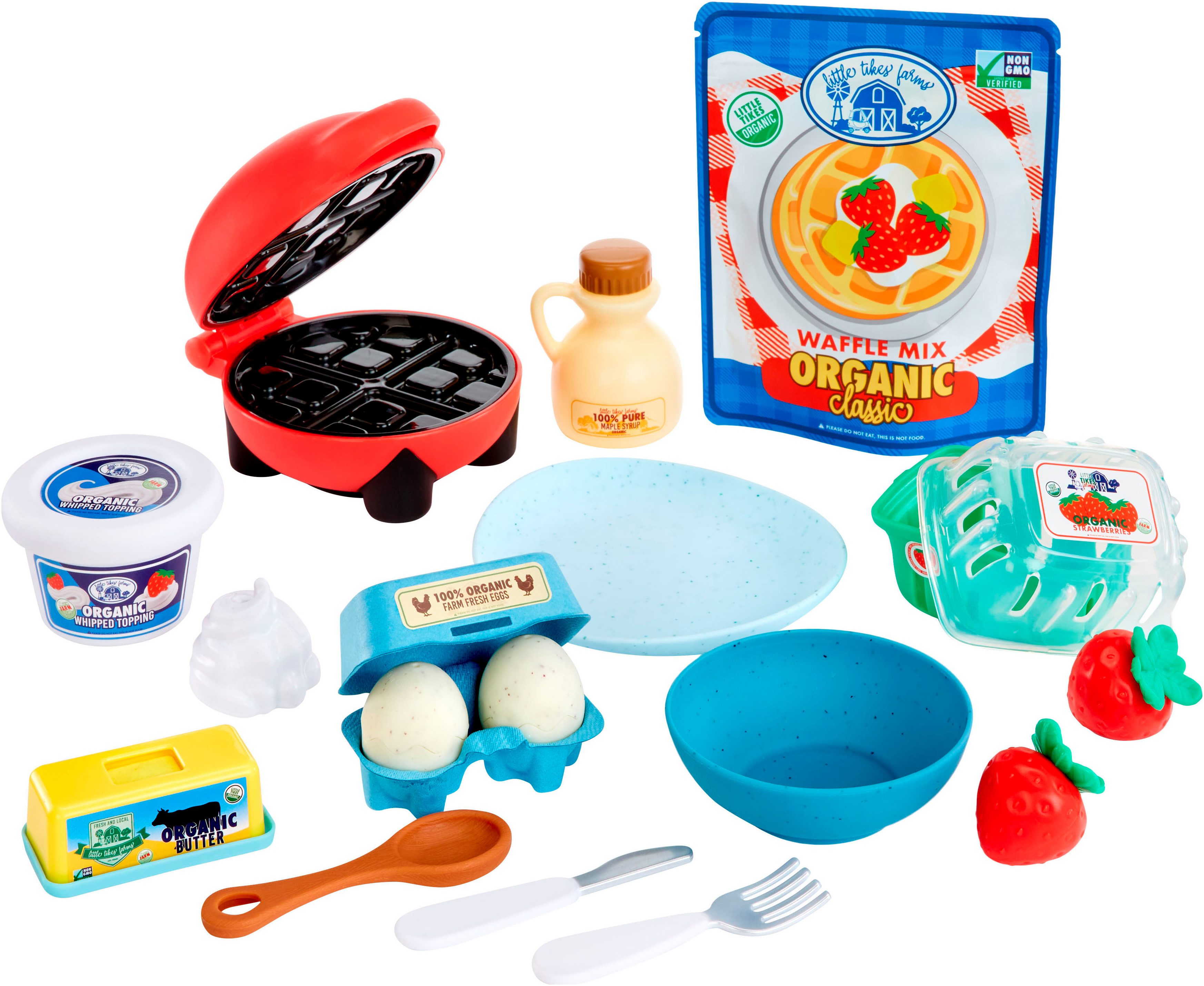 Little Tikes® Spiellebensmittel Creative Chefs Waffles Kit, (18-tlg)