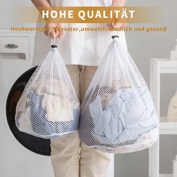 MAGICSHE Wäschenetz Groß 4 Stück Wäschesack mit Kordelzug für waschmaschine,(Set, 4-St)