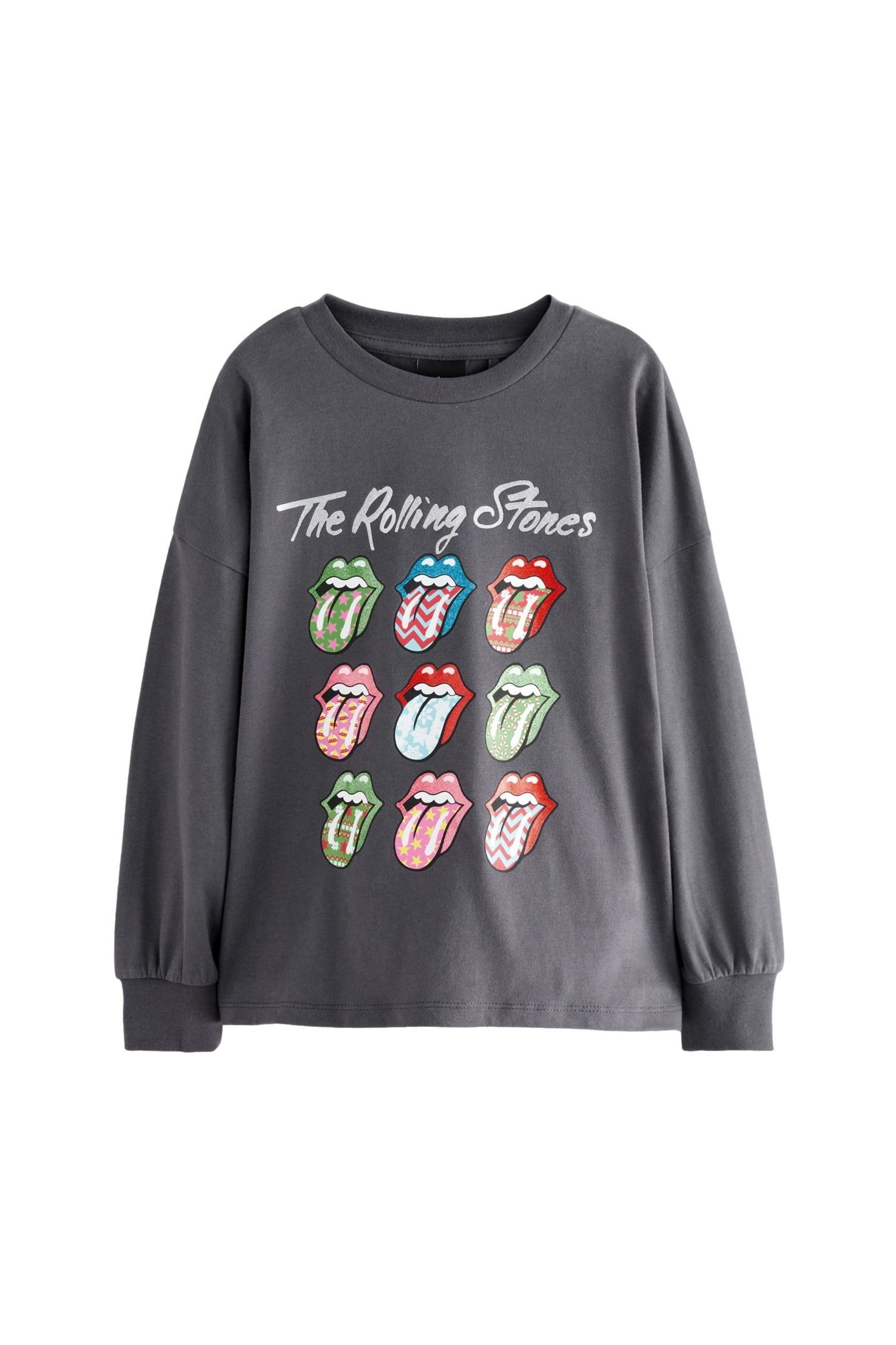 Next Langarmshirt Langarm-Oberteil aus Baumwolle, Rolling Stones (1-tlg)