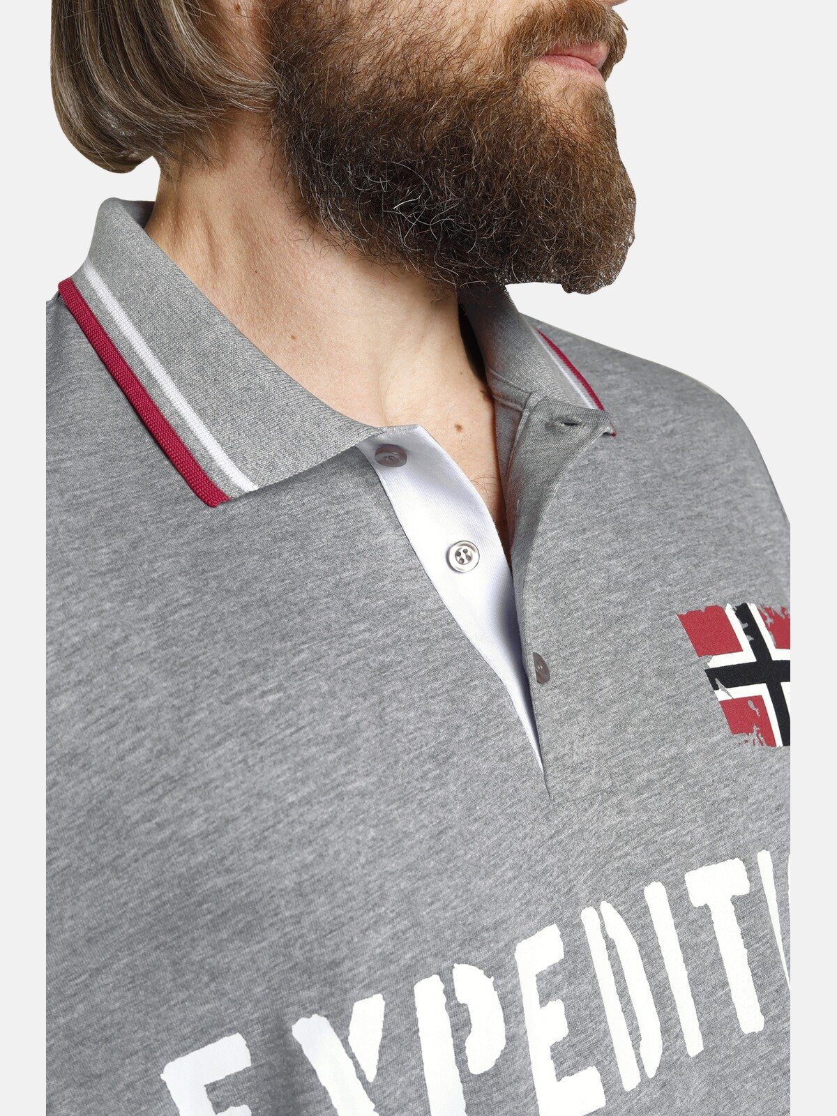 Jan Vanderstorm Poloshirt JOHAN in zwei Designs (2er-Pack)