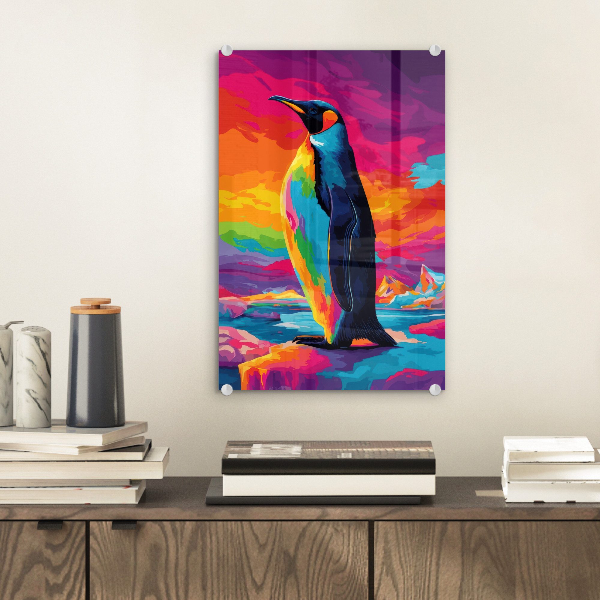MuchoWow Acrylglasbild Eisscholle - Pinguin - günstig online kaufen