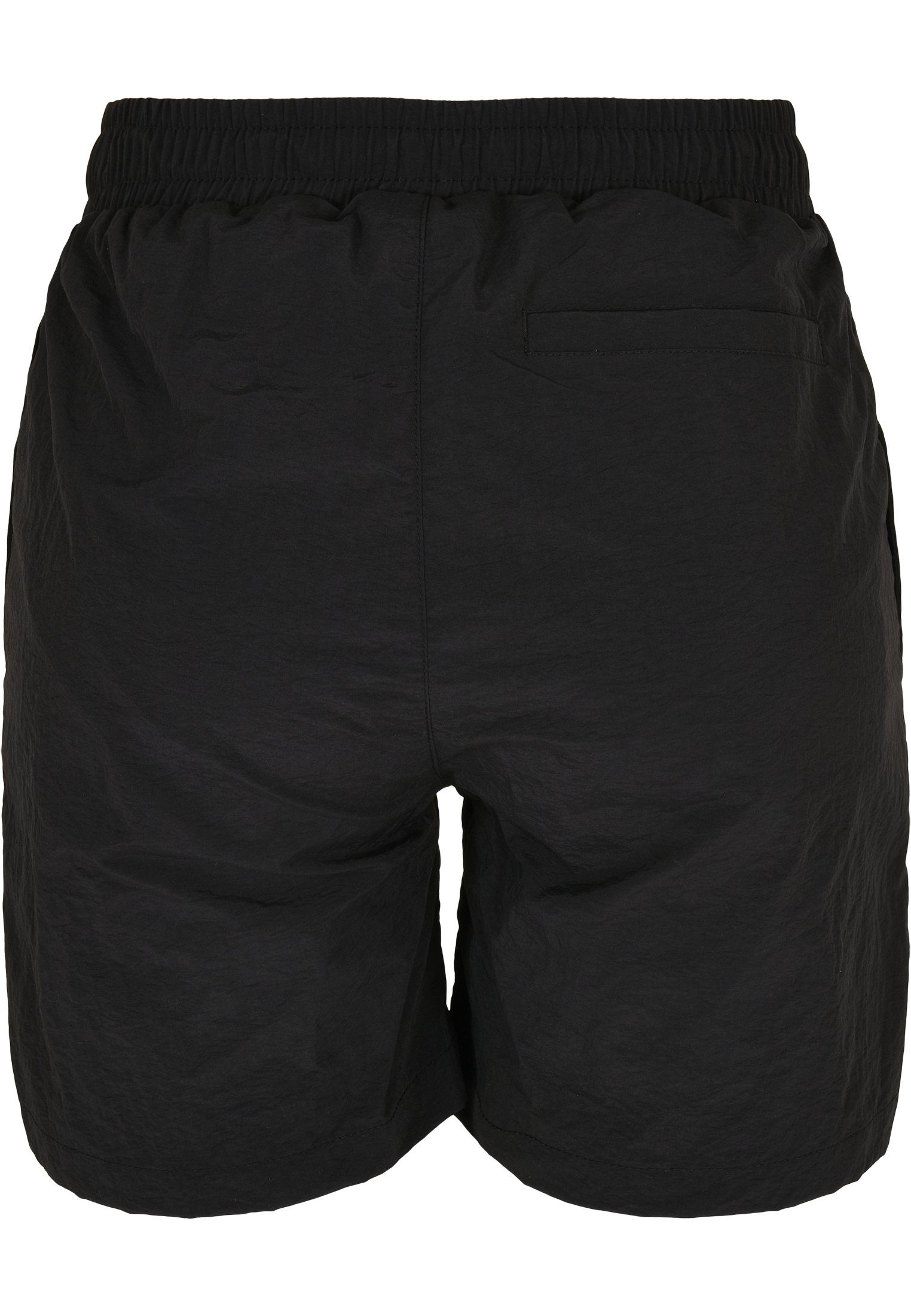 Crinkle Shorts Damen URBAN (1-tlg) Stoffhose black CLASSICS Nylon Ladies