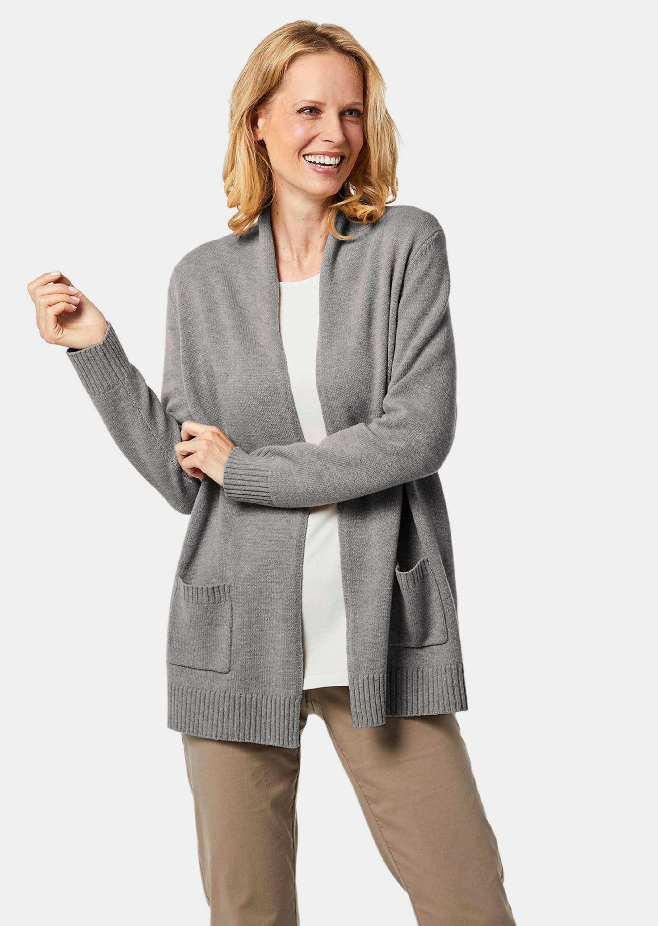 GOLDNER Strickjacke Kurzgröße: Strickjacke aus Merinowolle günstig online kaufen