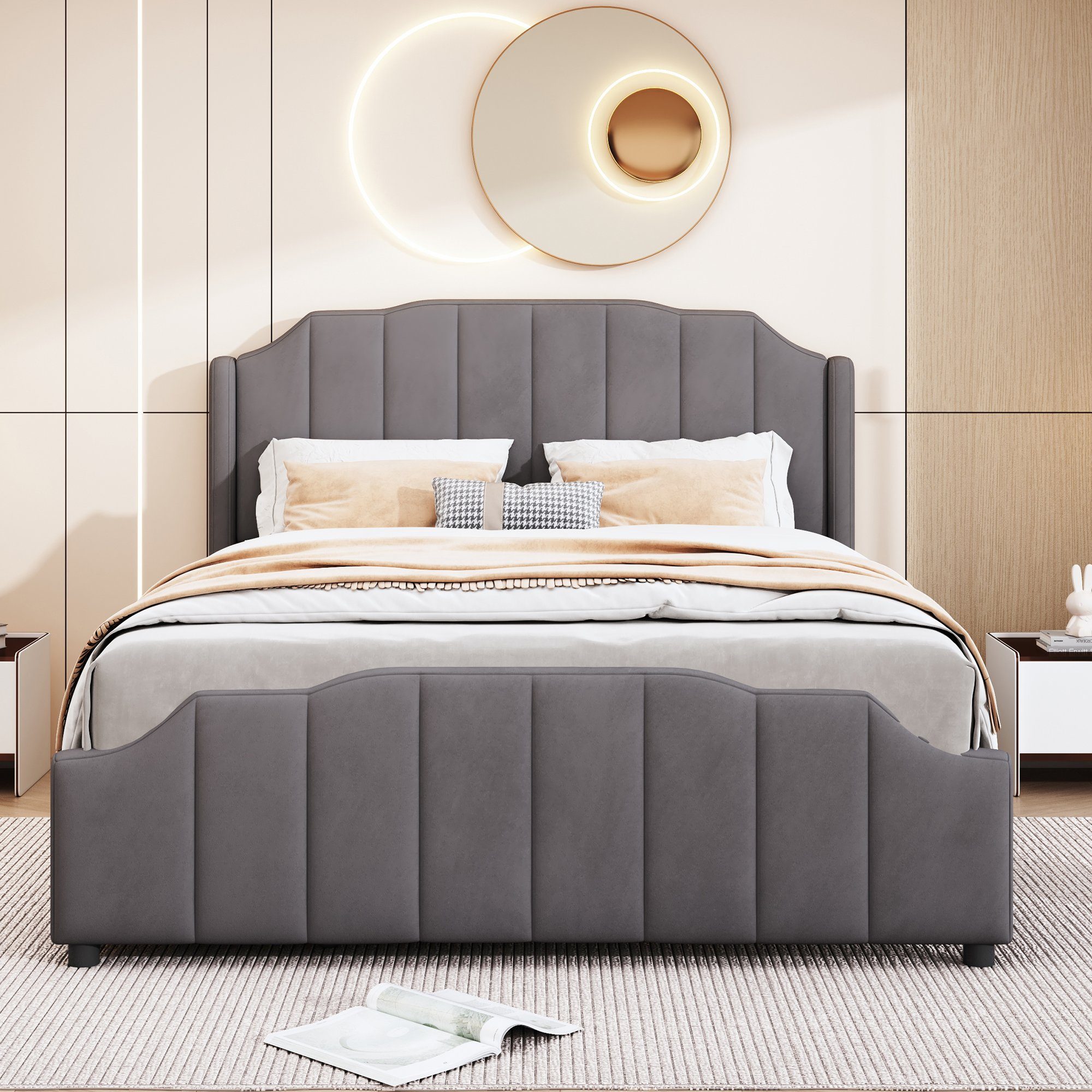Flieks Polsterbett, Kinderbett Doppelbett mit 2 günstig online kaufen