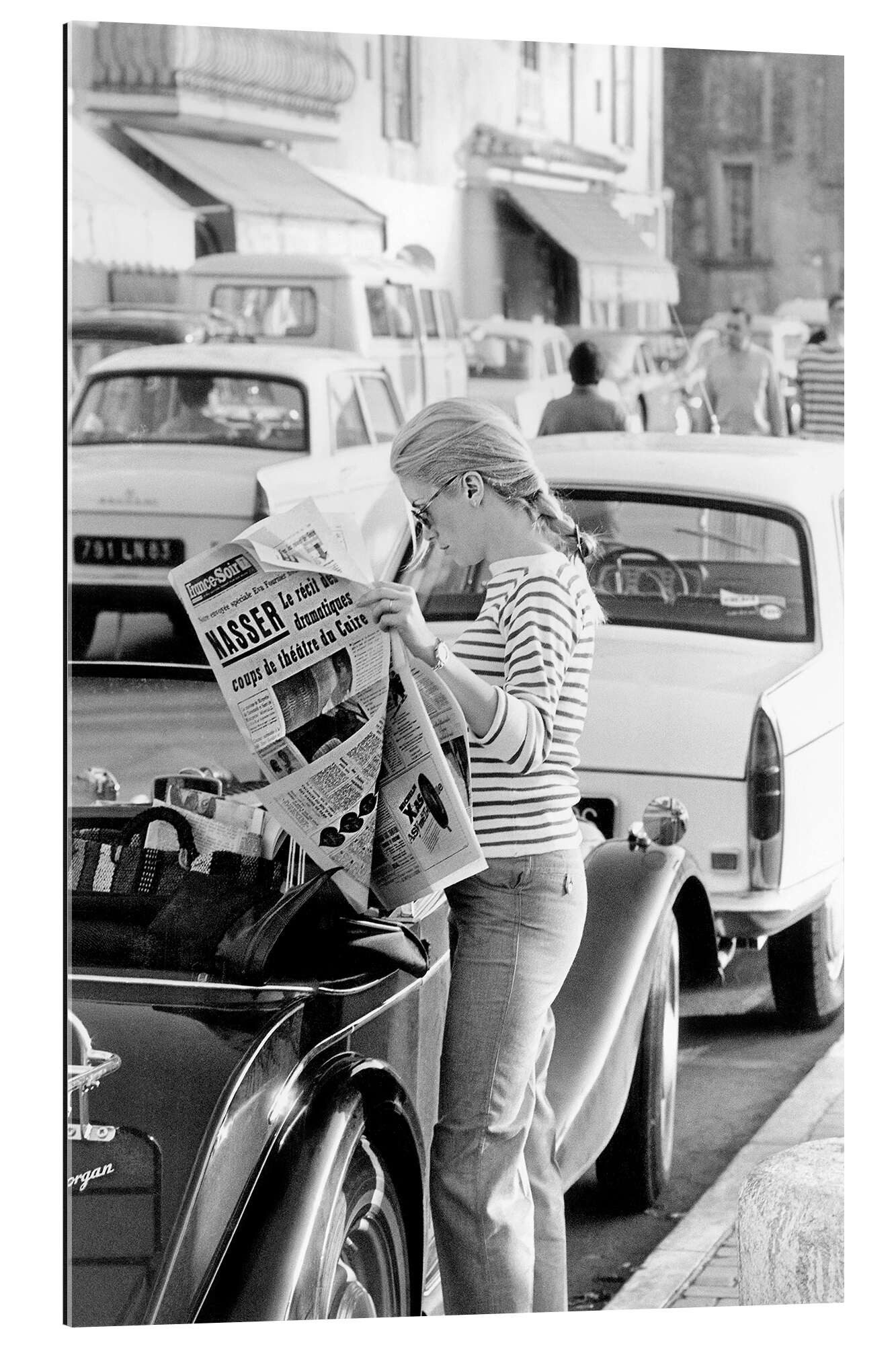 Posterlounge Wandbild Catherine Deneuve in Saint-Tropez, 1967, Bridgeman Images, erhältlich als Poster, Leinwandbild, Wandsticker oder Acrylglasbild