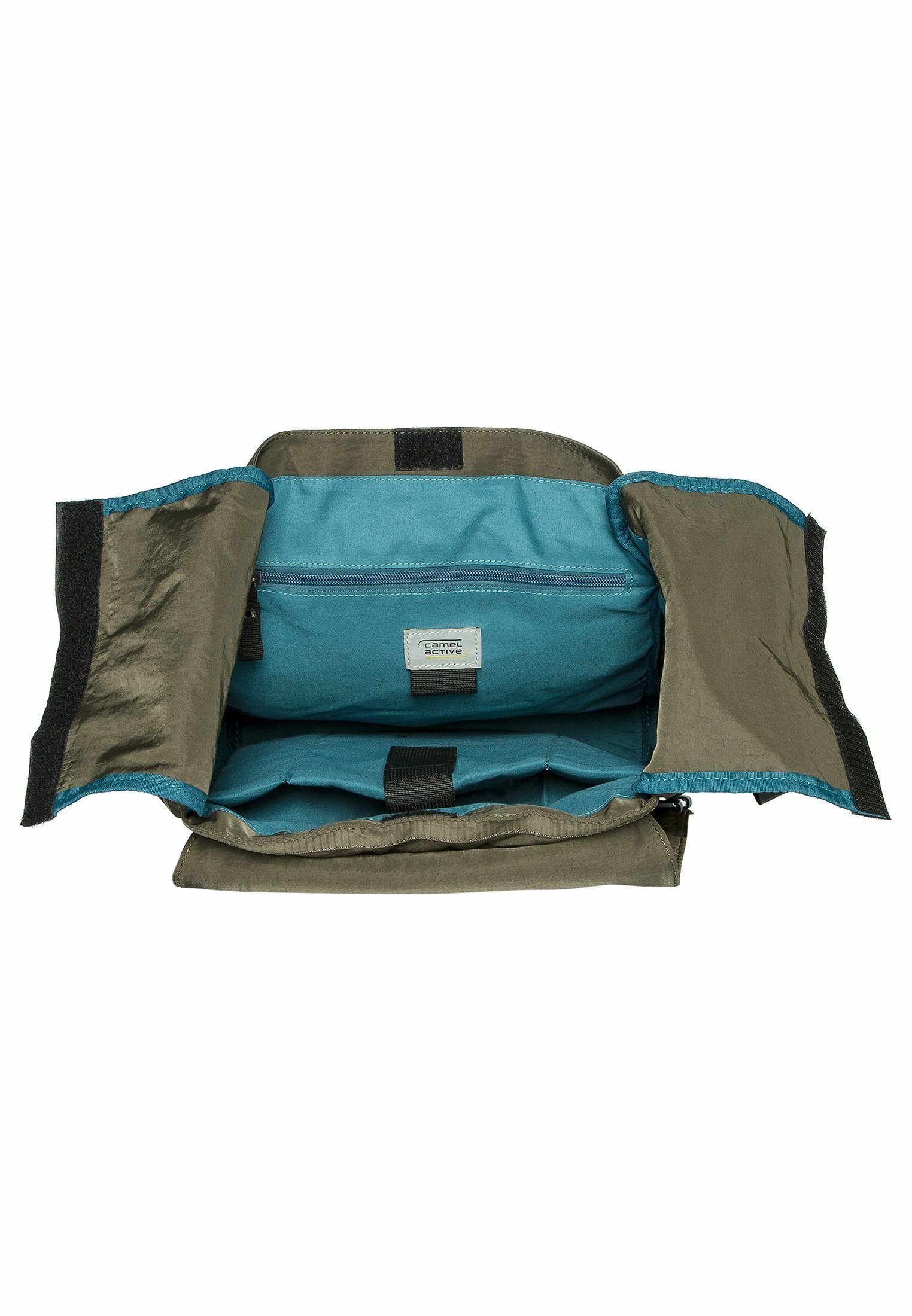 camel active Freizeitrucksack Rucksack aus Nylon mit abnehmbarer Vordertasche, Markenlabel