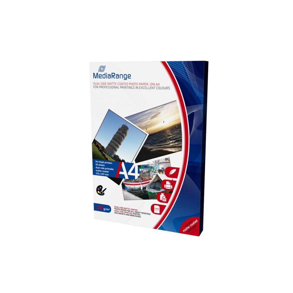 Mediarange Fotopapier Fotopapier MRINK102 DIN A4 matt 200 g/qm 50 Blatt