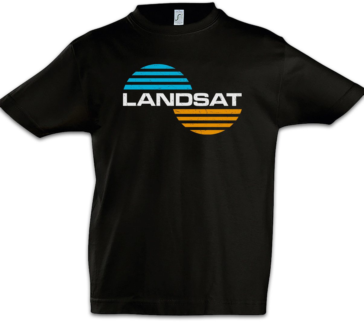 Print-Shirt Landsat I Kinder T-Shirt Logo Kong Symbol Zeichen King Skull Sign