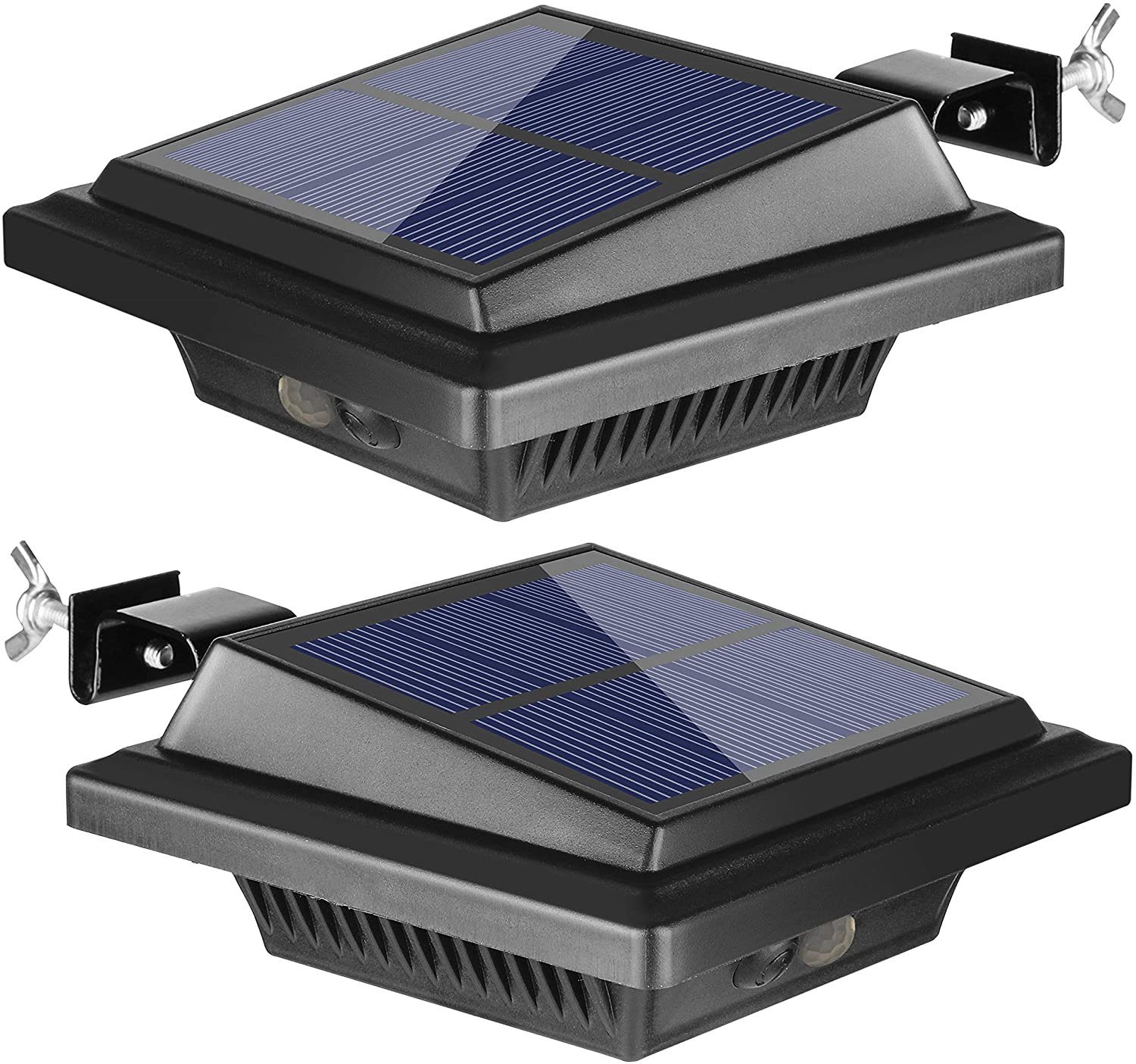 2x Kabellos LED Solarlampe für Dachrinnen Außen Garten Sicherheit Kaltweiß Licht 
