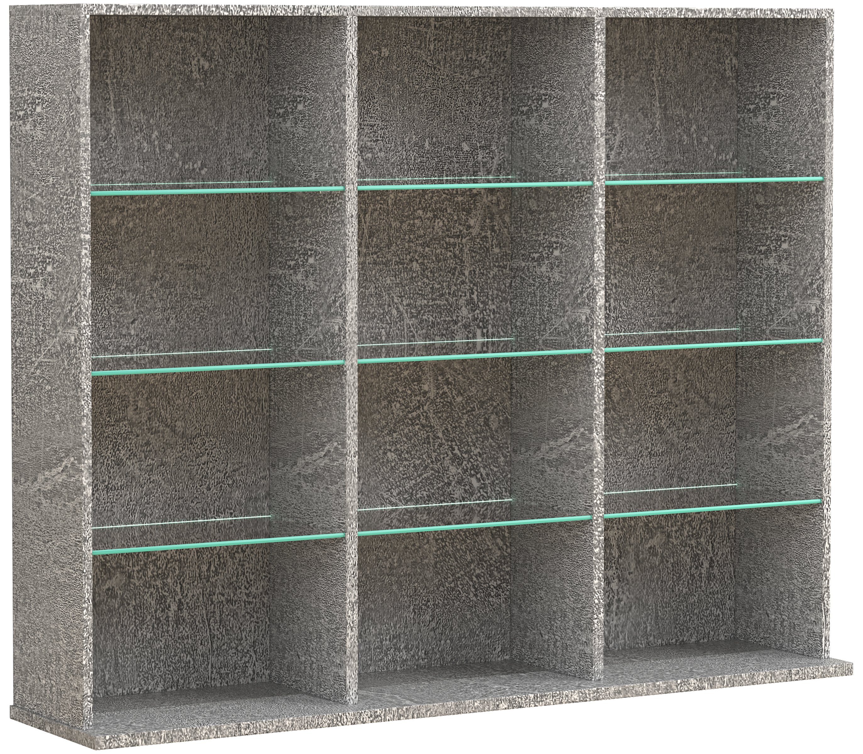 VCM Standregal Bücherregal Zilas H. 82 x B. 102 x T. 23 cm