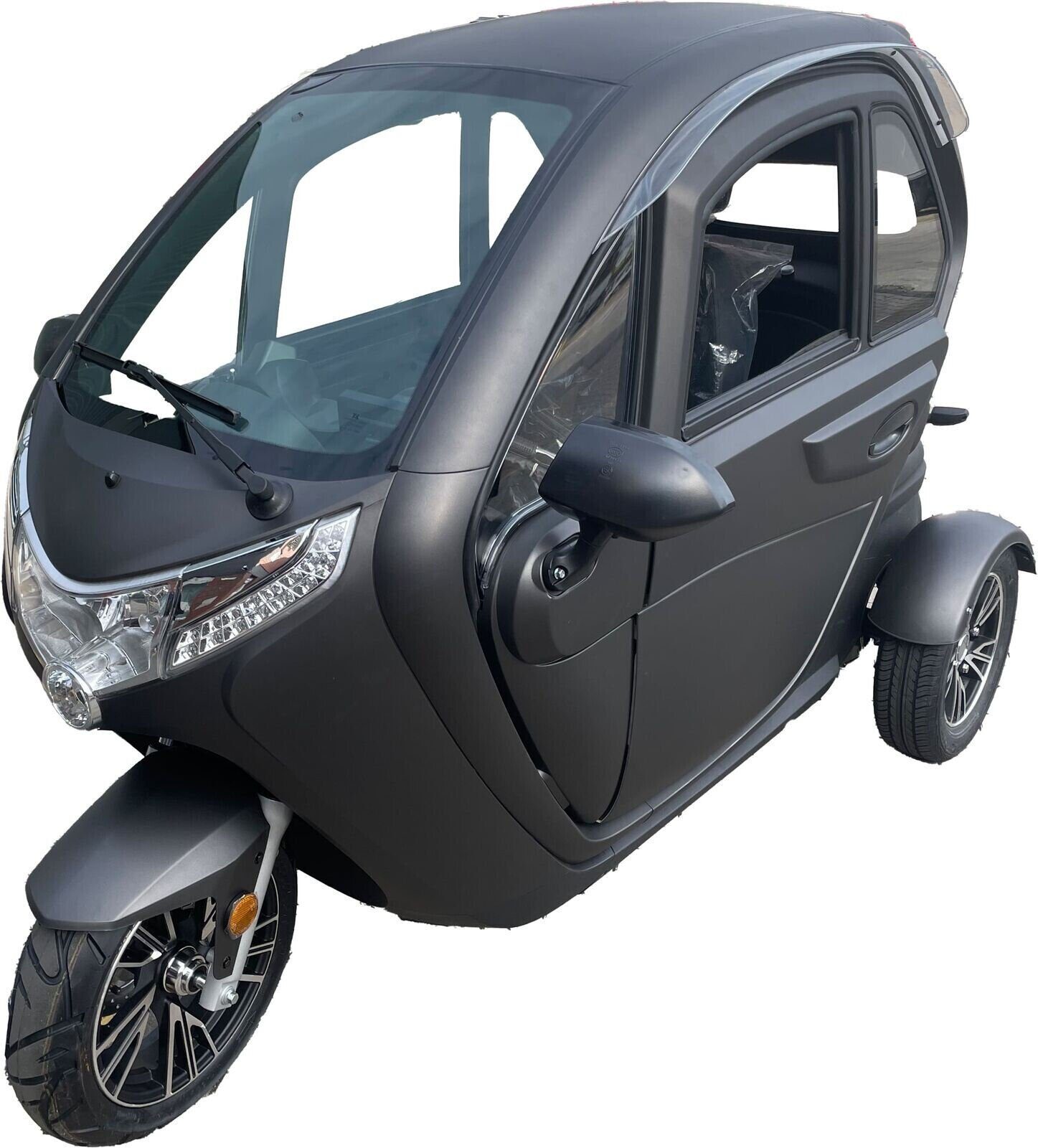 km/h Elektroscooter Teico 45,00 Kabinenroller 3-Rad W, Elektromobil Schwarz 1500,00 2-Sitz, Seniorenmobil