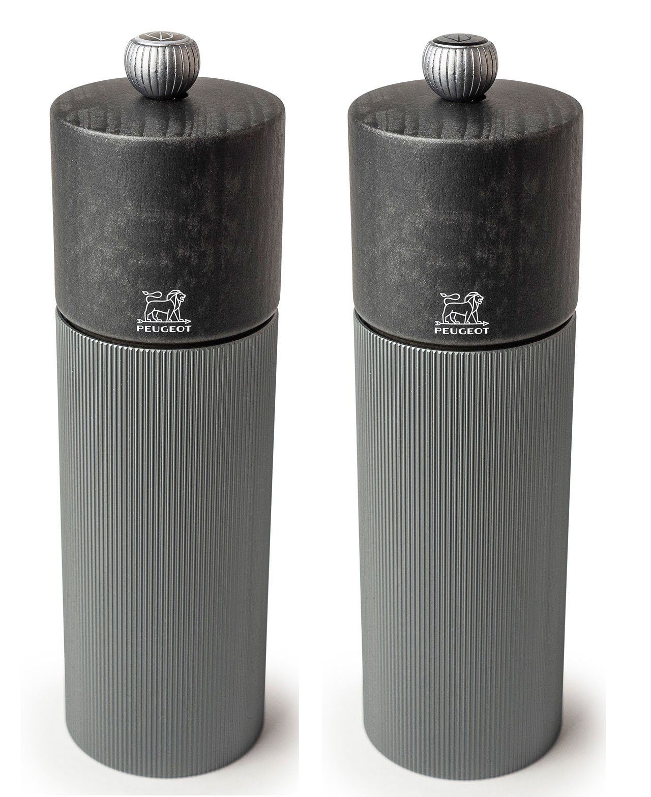 Dekomiro Salz-/Pfeffermühle Peugeot Set Line Carbon Manuelle Salz- und Pfeffermühle 18 cm manuell