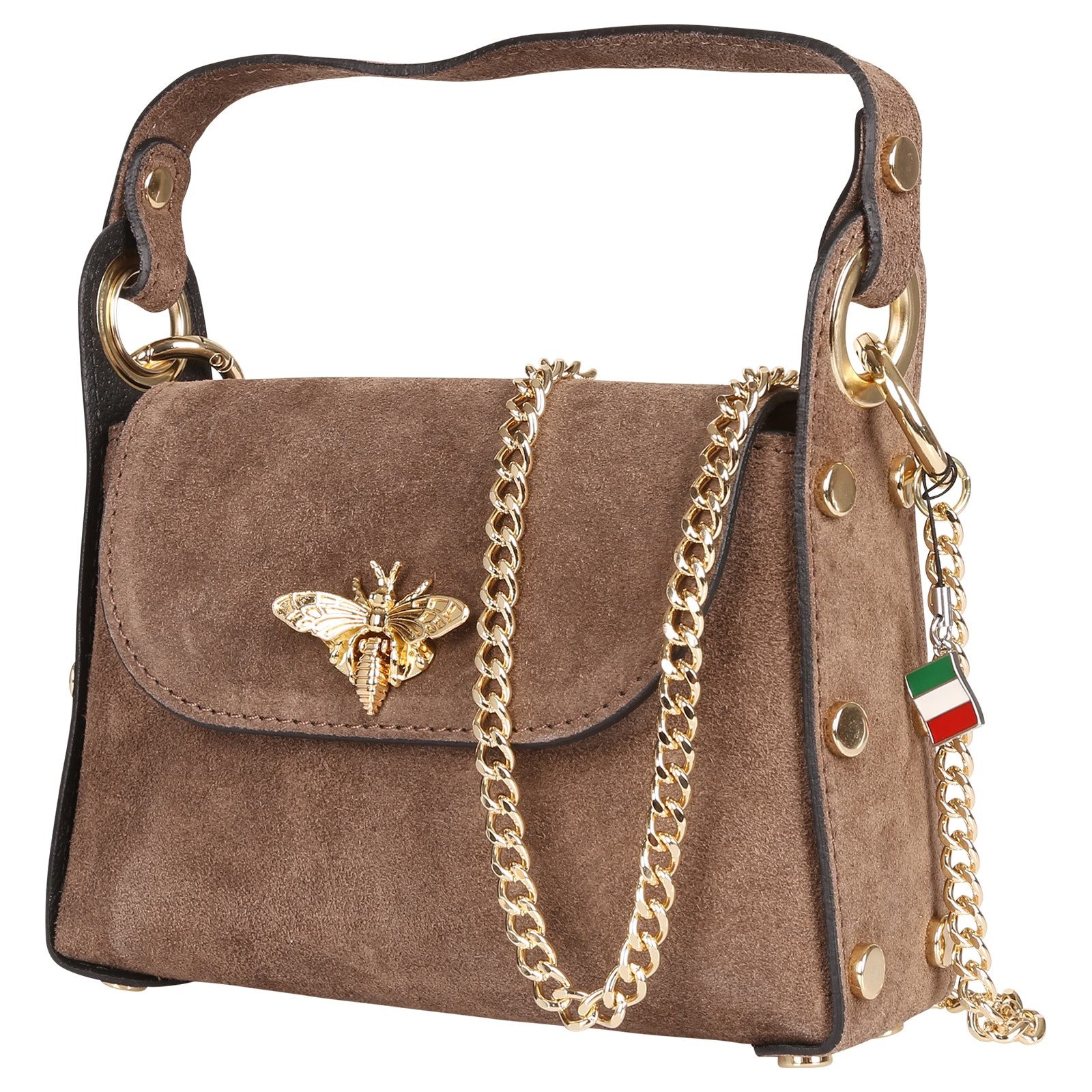 FLORENCE Umhängetasche Florence Biene Damen Handtasche Wildleder (Umhängeta günstig online kaufen
