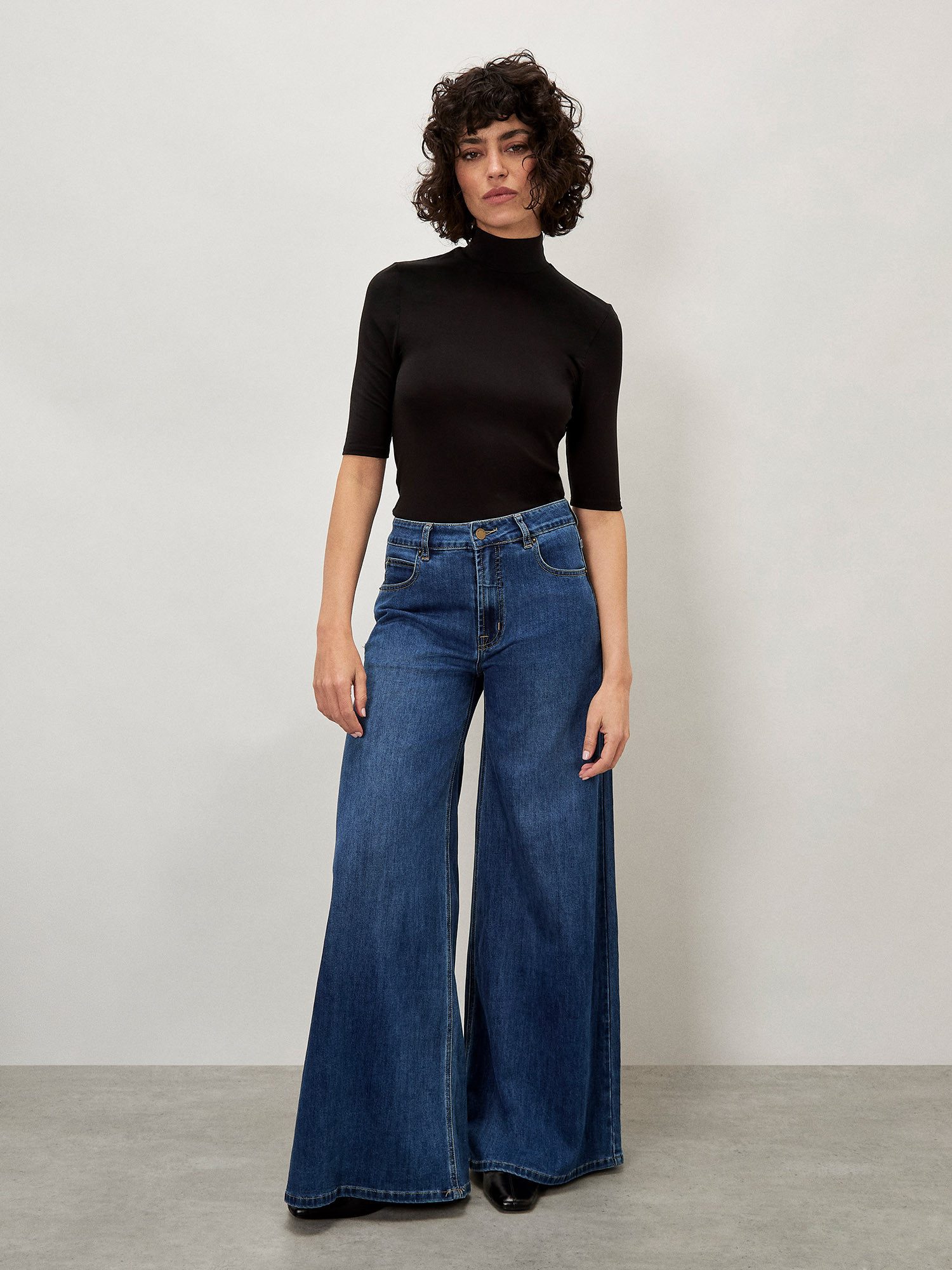 Apricot Weite Jeans High waist Jeans, günstig online kaufen
