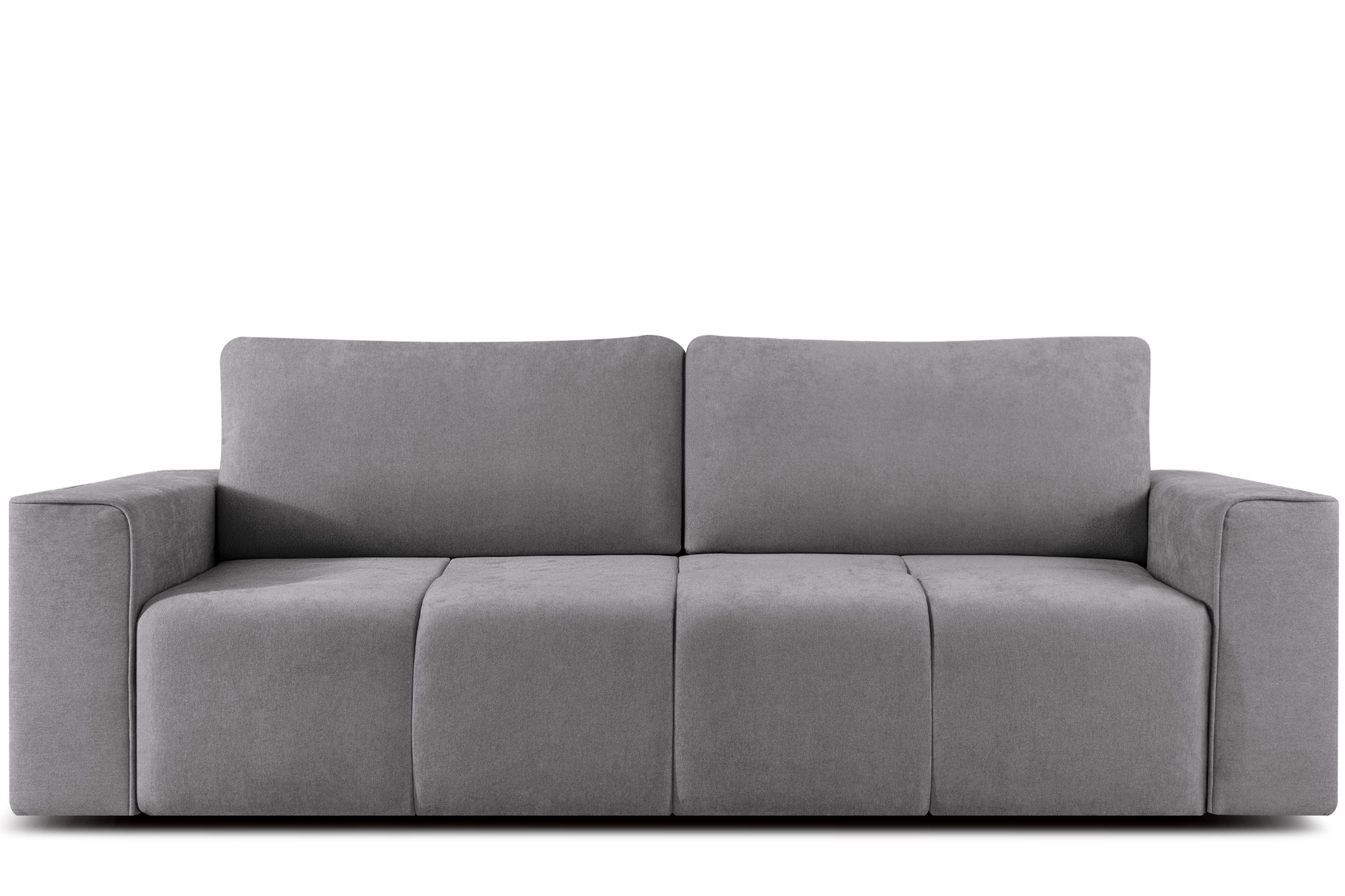 KONSIMO® 3-Sitzer LIGULA Schlafsofa, Sofa, Mega große Liegefläche, hergestellt in der EU, Liegefläche: 192 cm x 158 cm, Rückenkissen mit Reißverschluss, mit Schlaffunktion, Modern