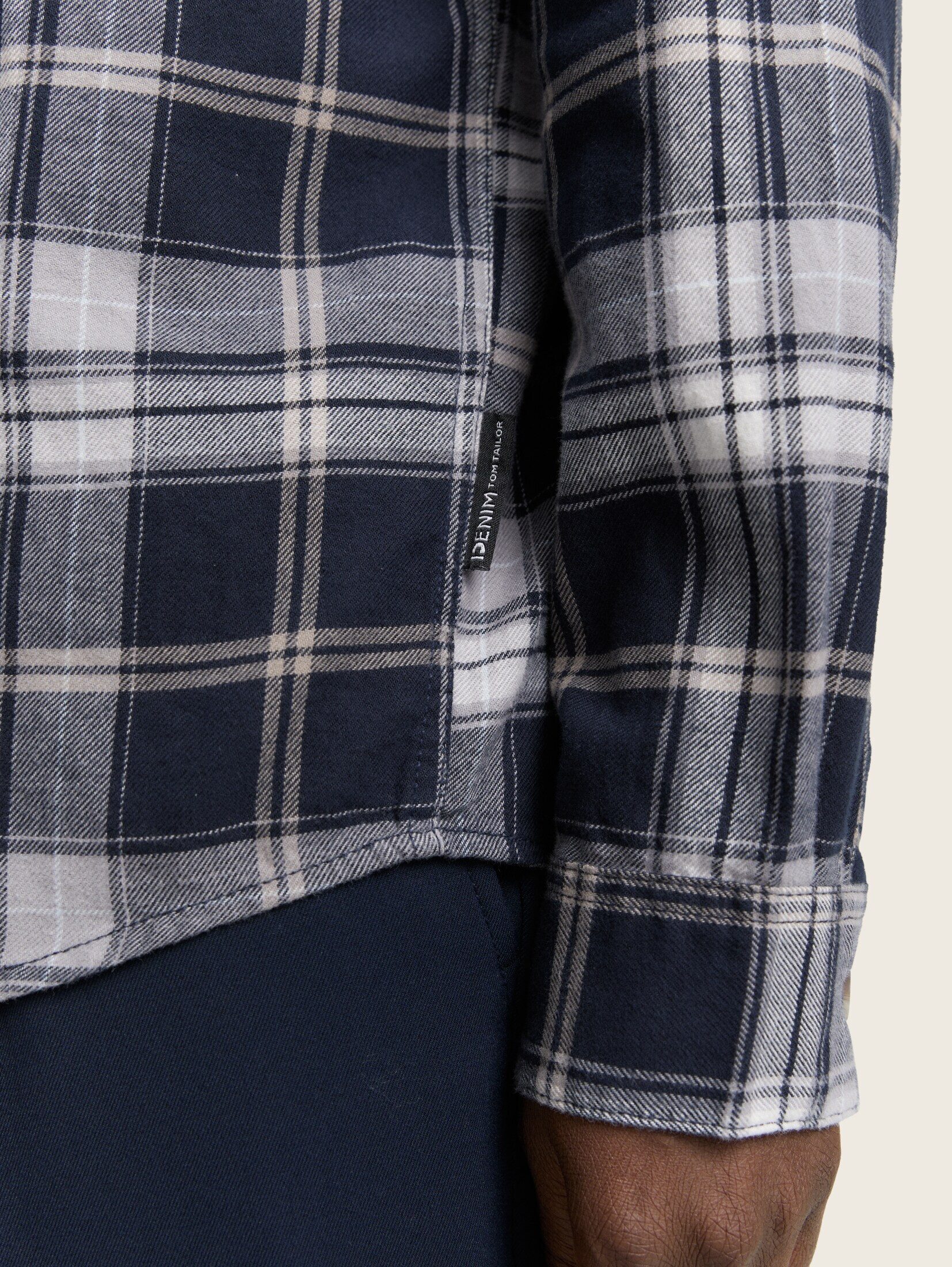TOM TAILOR Denim Langarmhemd Blusen & Shirts Relaxed Fit Hemd mit Karomuster