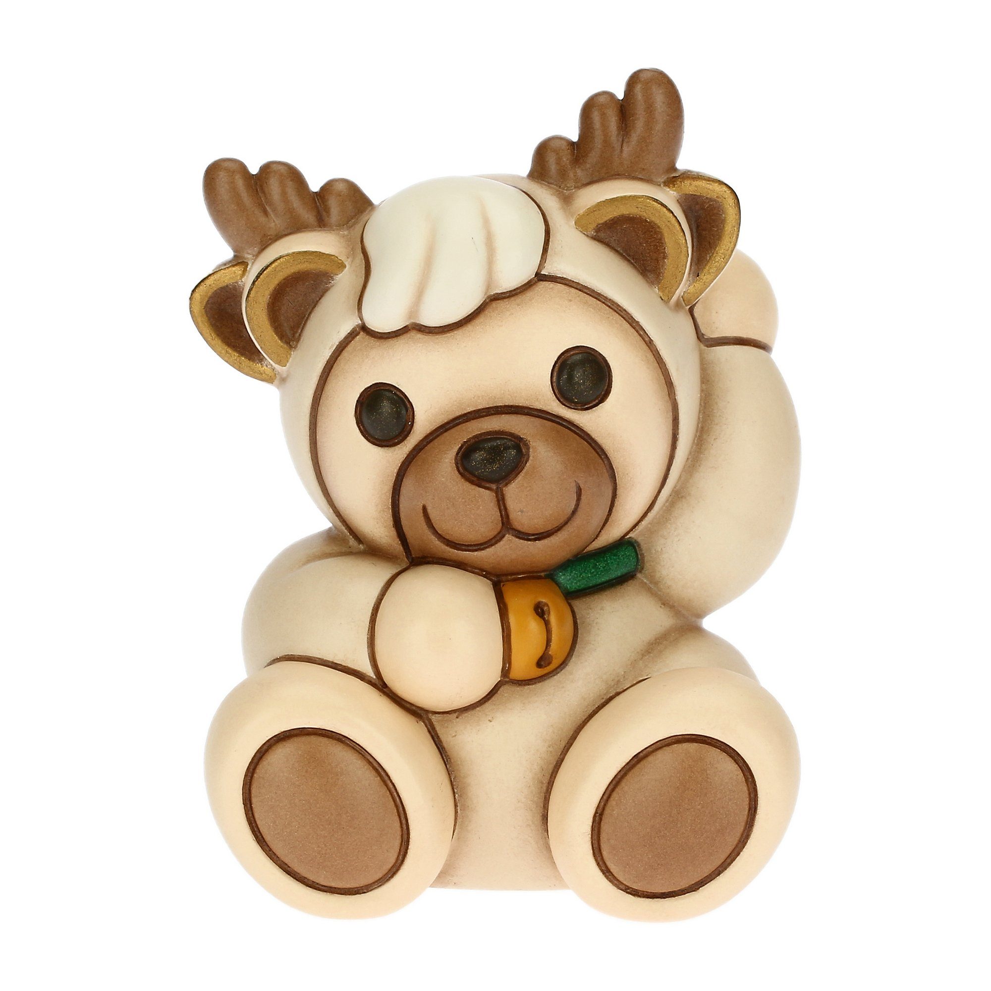 THUN SpA Dekofigur THUN 'Teddy in Rentierkostüm aus Keramik, klein' 2023