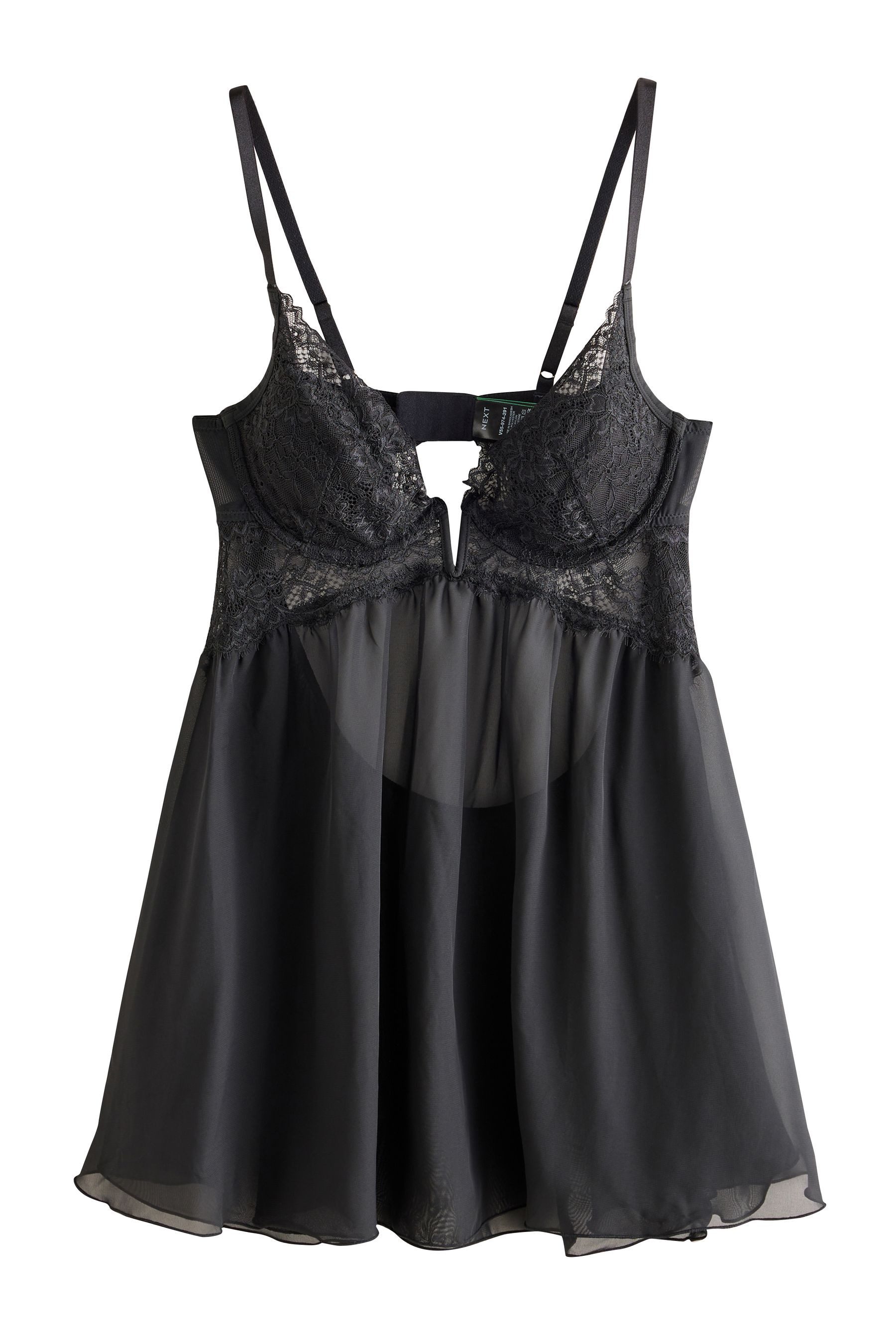 Next BH-Hemd Spitzen-Babydoll mit formendem Effekt (1-tlg)