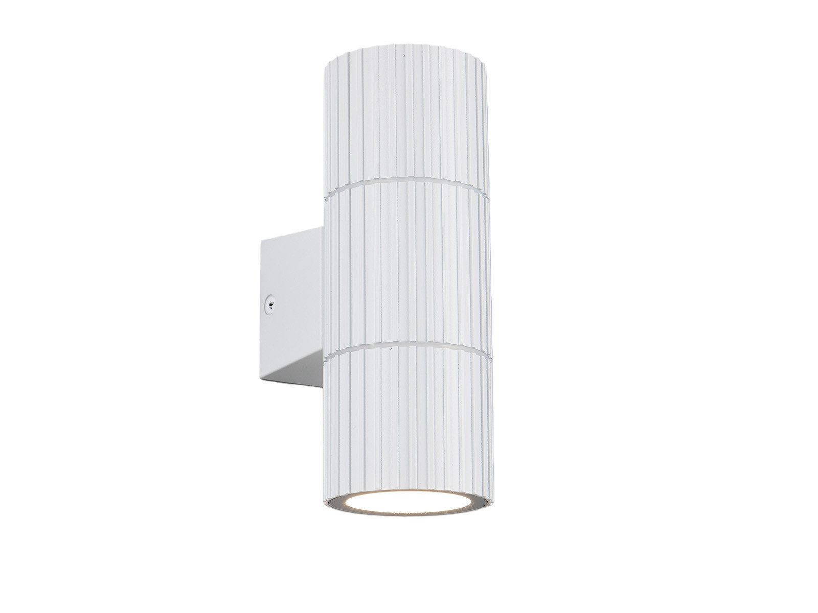 TRIO Leuchten LED Außen-Wandleuchte Aluminium Up & Down geriffelt, Höhe 16cm, LED wechselbar, Warmweiß, Außenleuchte für Fassadenbeleuchtung und Außen-Beleuchtung Haus-Wand