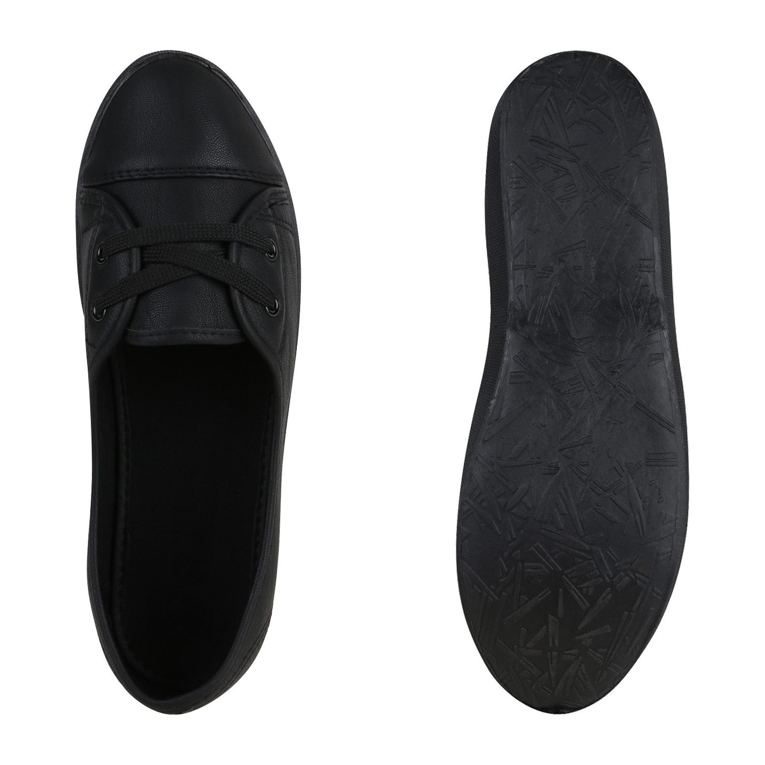 VAN HILL 816240 Sneaker Ballerinas Sportliche Damen Ballerinas Bequeme Flats Basic