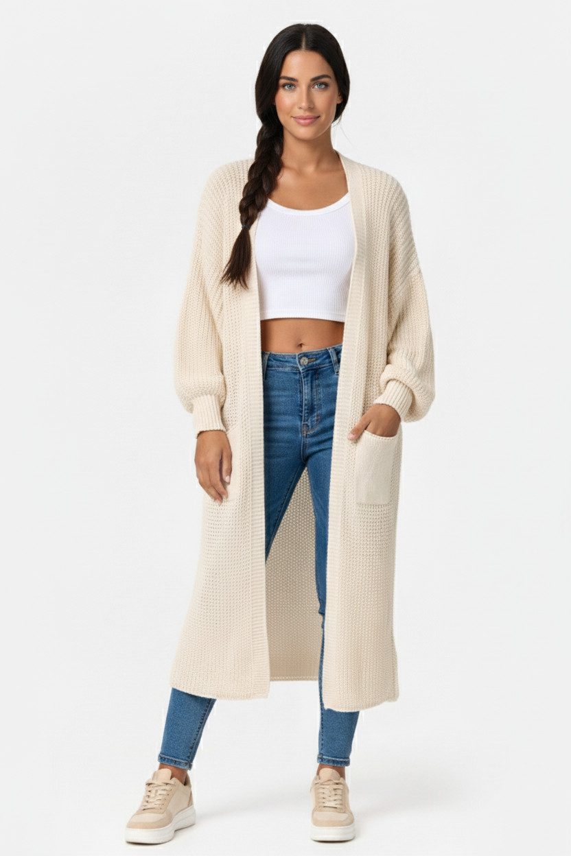 Kendindza Collection Cardigan Cardigan Damen lang günstig online kaufen