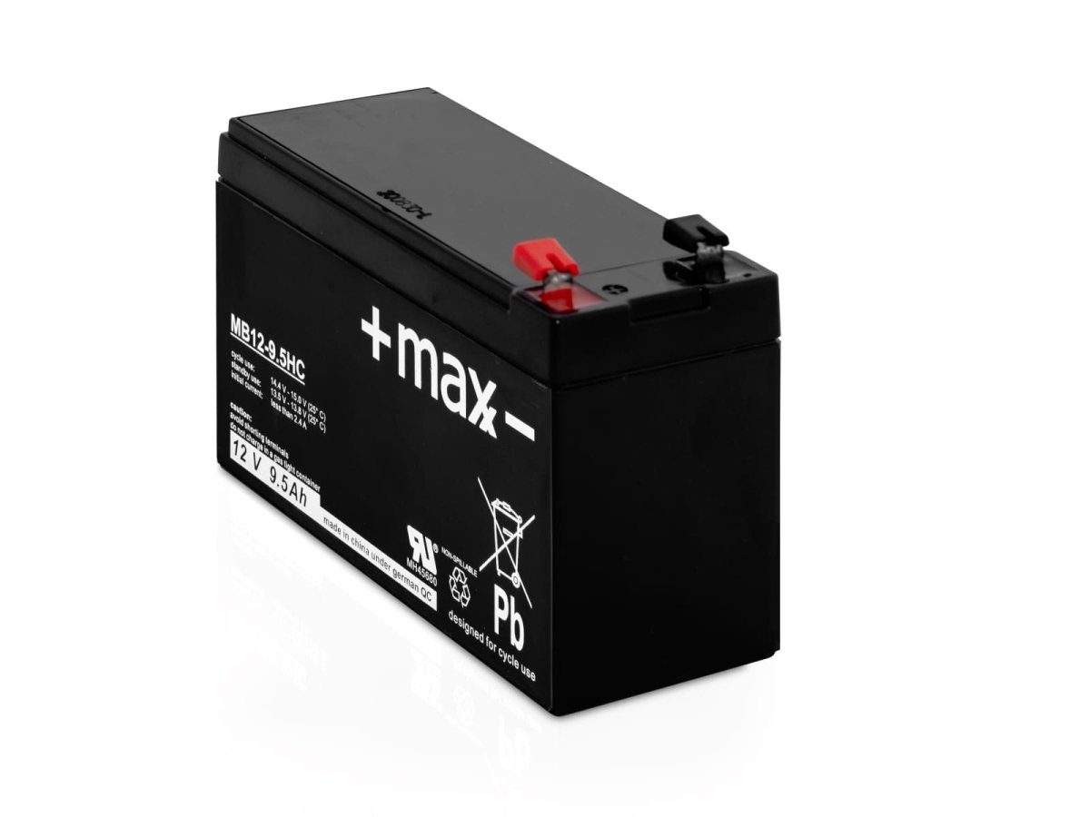 12V +maxx- Tutor Plus passend Tennisballmaschine Player 9,5Ah Bleiakkus