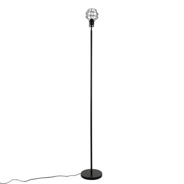 Licht-Erlebnisse Stehlampe MIA, ohne Leuchtmittel, Retro Stehleuchte Wohnzimmer 187 cm Schwarz