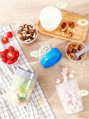 PFCTART Salatschüssel Tragbarer Salatbehälter für Gemüse und Obst, Reisebecher mit Snack-Schüsse