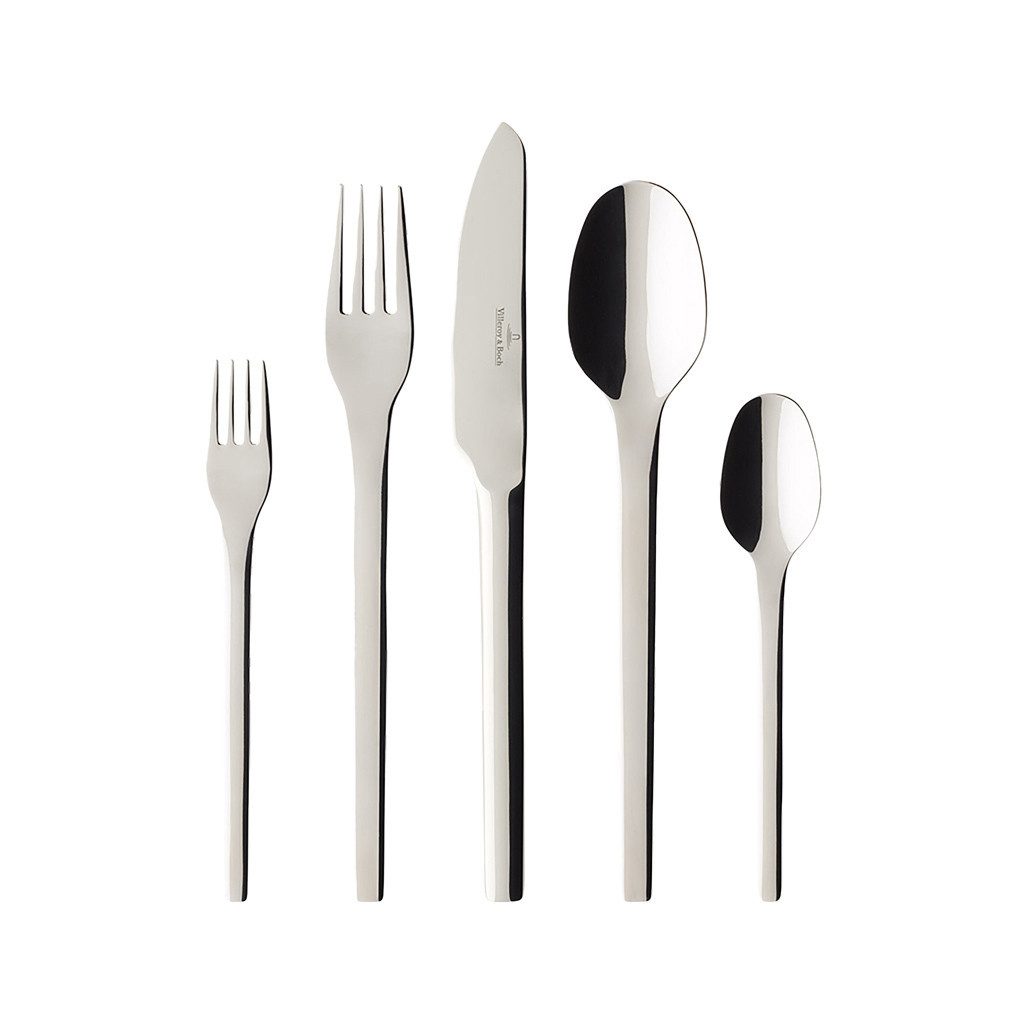 Villeroy & Boch Besteck-Set V&B Tools Tafelbesteck, 30-teilig, Für 6 Personen (30-tlg), 6 Personen, Edelstahl