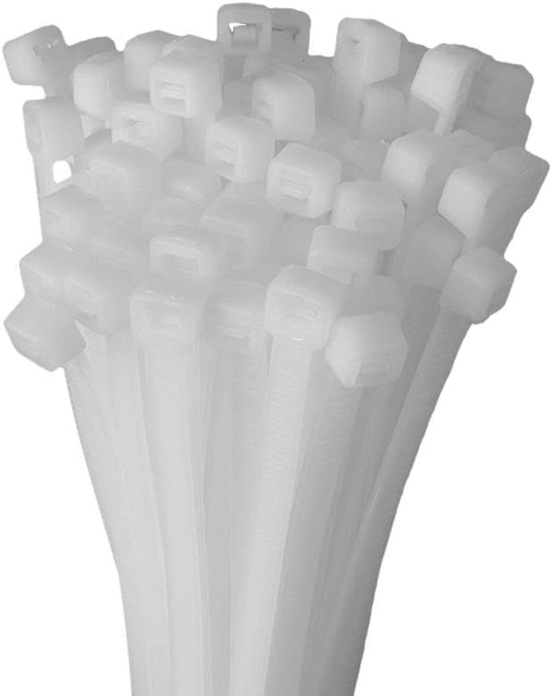 HORZEFIX Kabelbinder set weiß lang uv beständig Universalbinder 2,5, 3,6, 4,8, 7,6 breit (Packung, 500-St., VPE= 5 x 100 Kabelbinder im Polybeutel) Temperaturbeständig/wetterfest