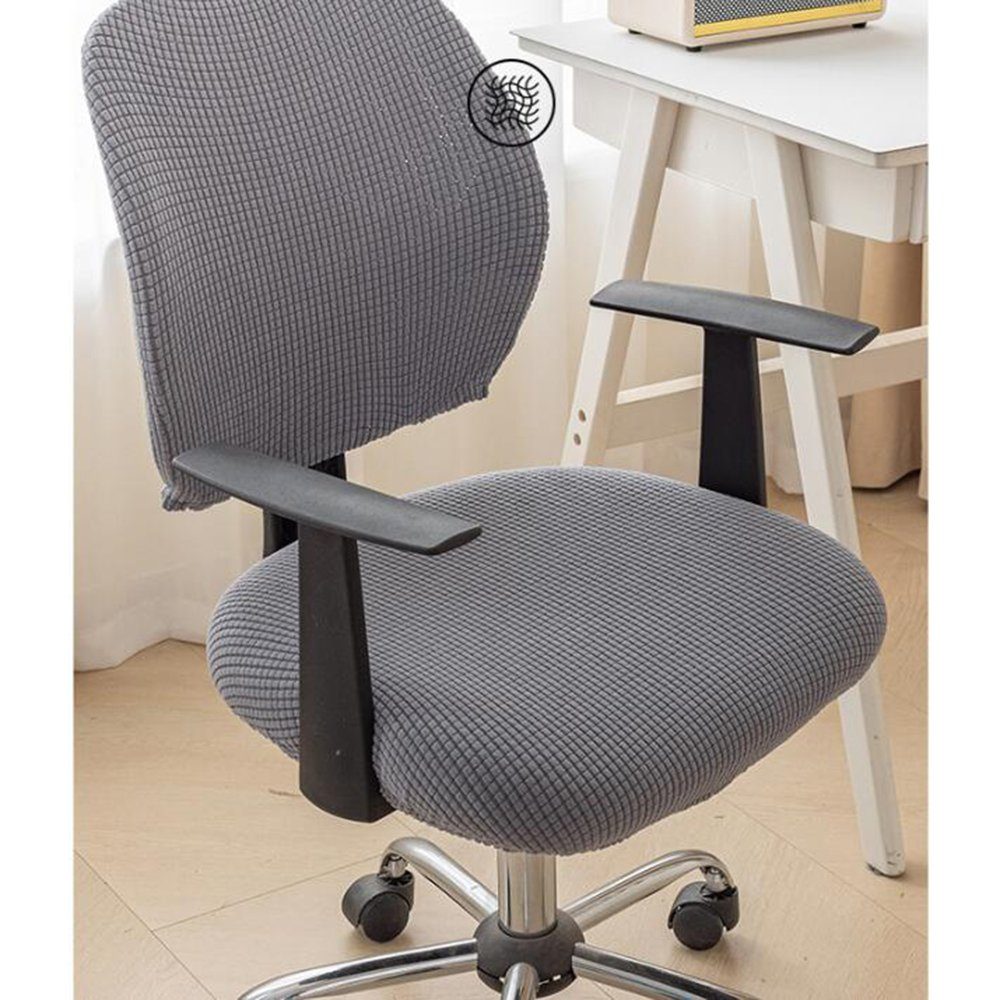 Coonoor Stuhlhusse Bürodrehstuhlbezug,elastischer universeller Sitzbezug – Bild 4 von 4