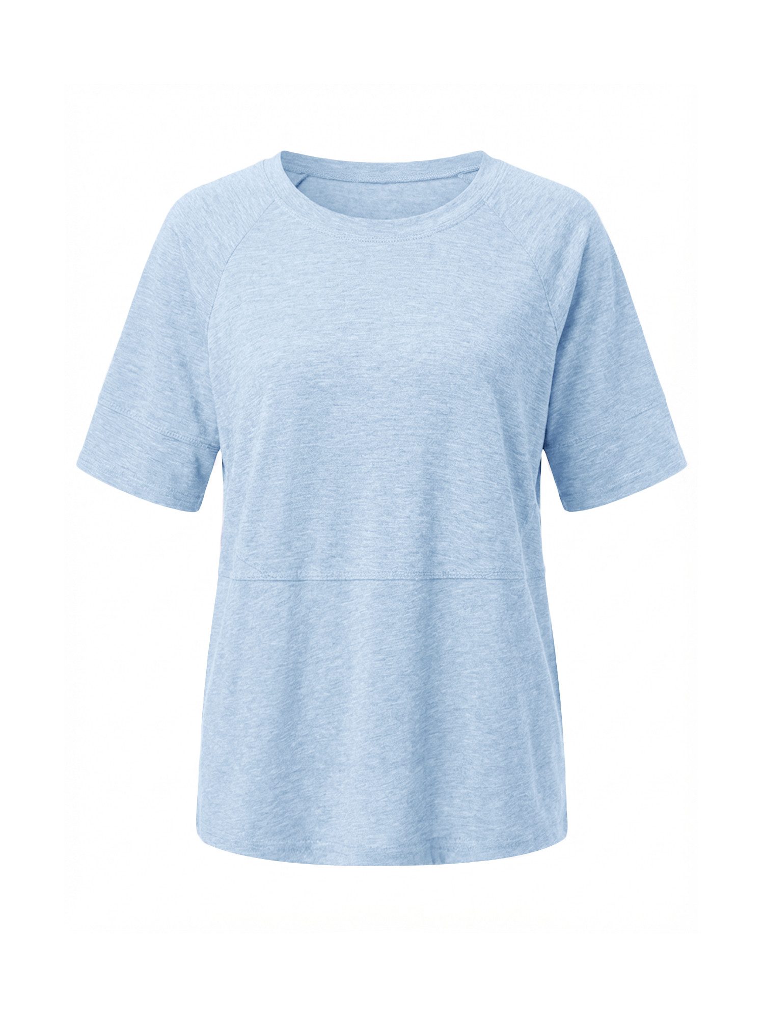 T-Shirt Damen Halbärmeliges Hemd mit Rundhals