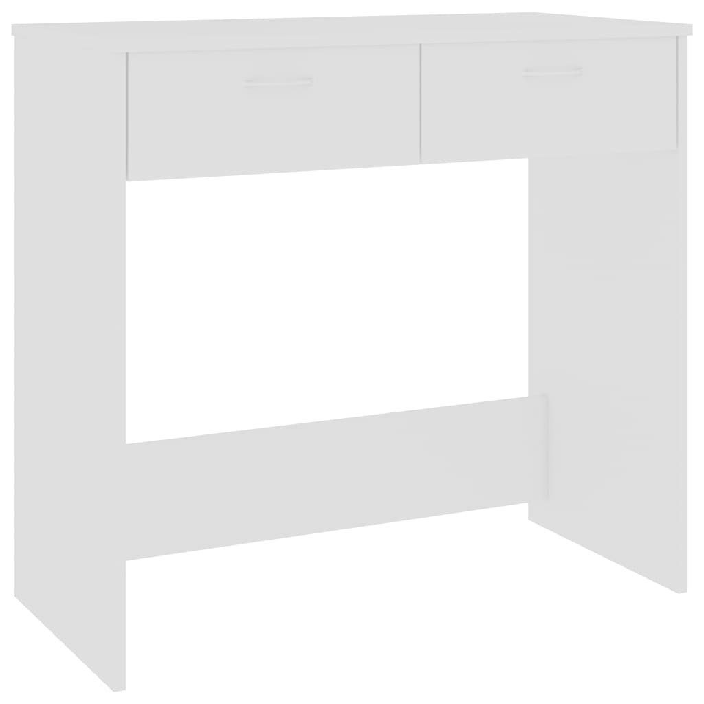 Schreibtisch Schreibtisch Weiß 804075 cm Spanplatte