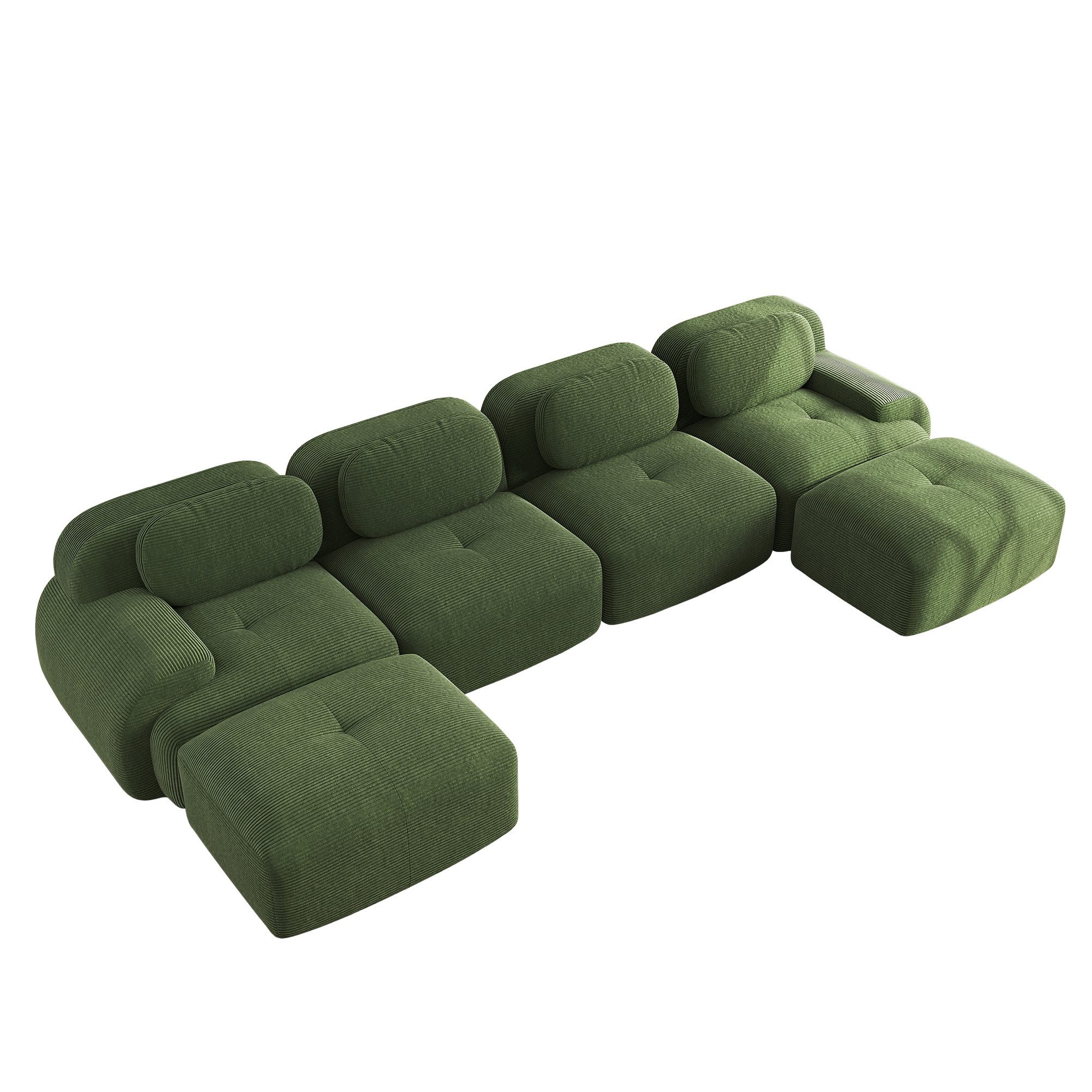 EXTSUD Ecksofa Modulares U-Sofa ohne Montage, günstig online kaufen