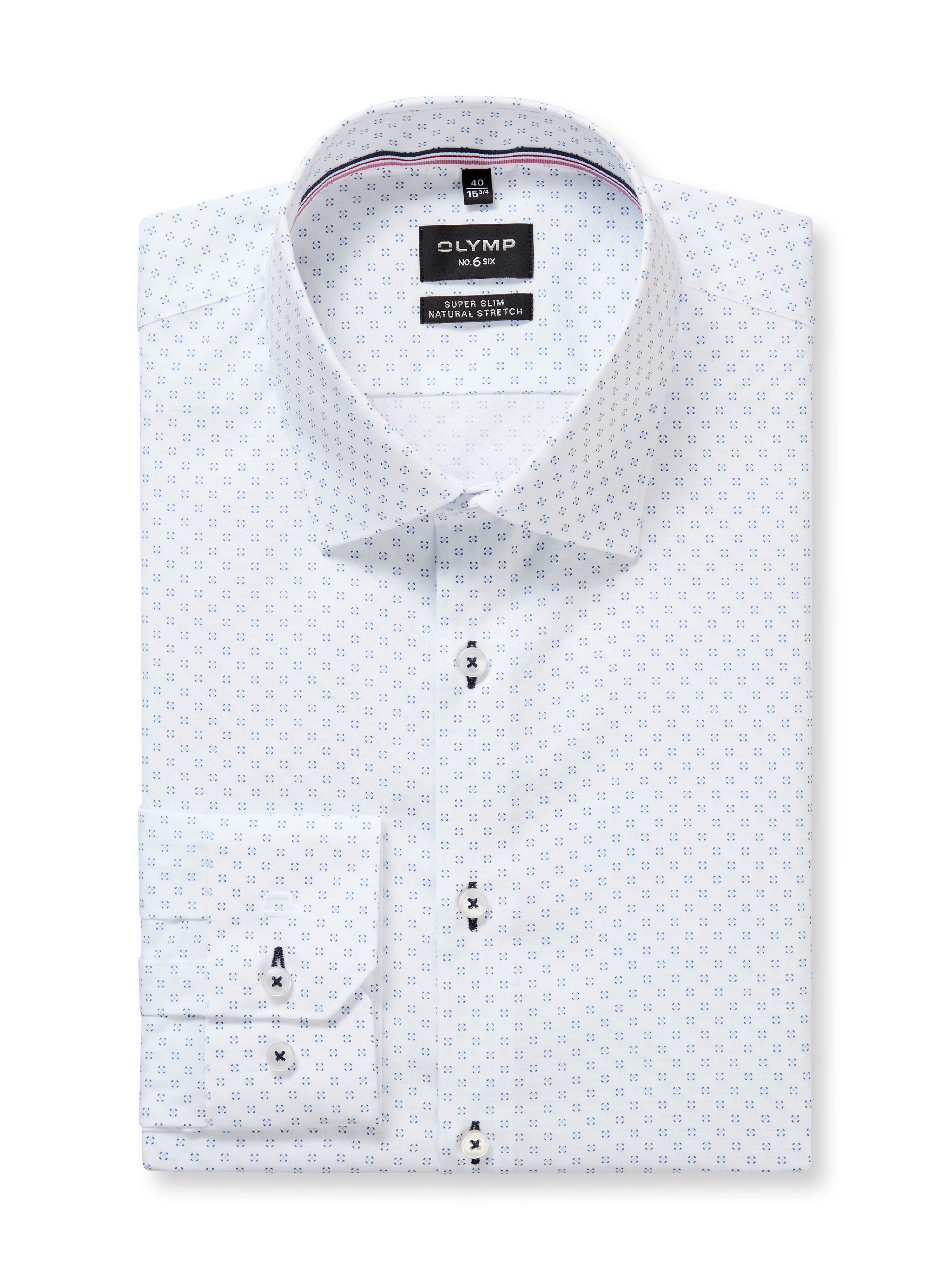 OLYMP Langarmhemd No. Six Businesshemd, super slim, Kentkragen günstig online kaufen