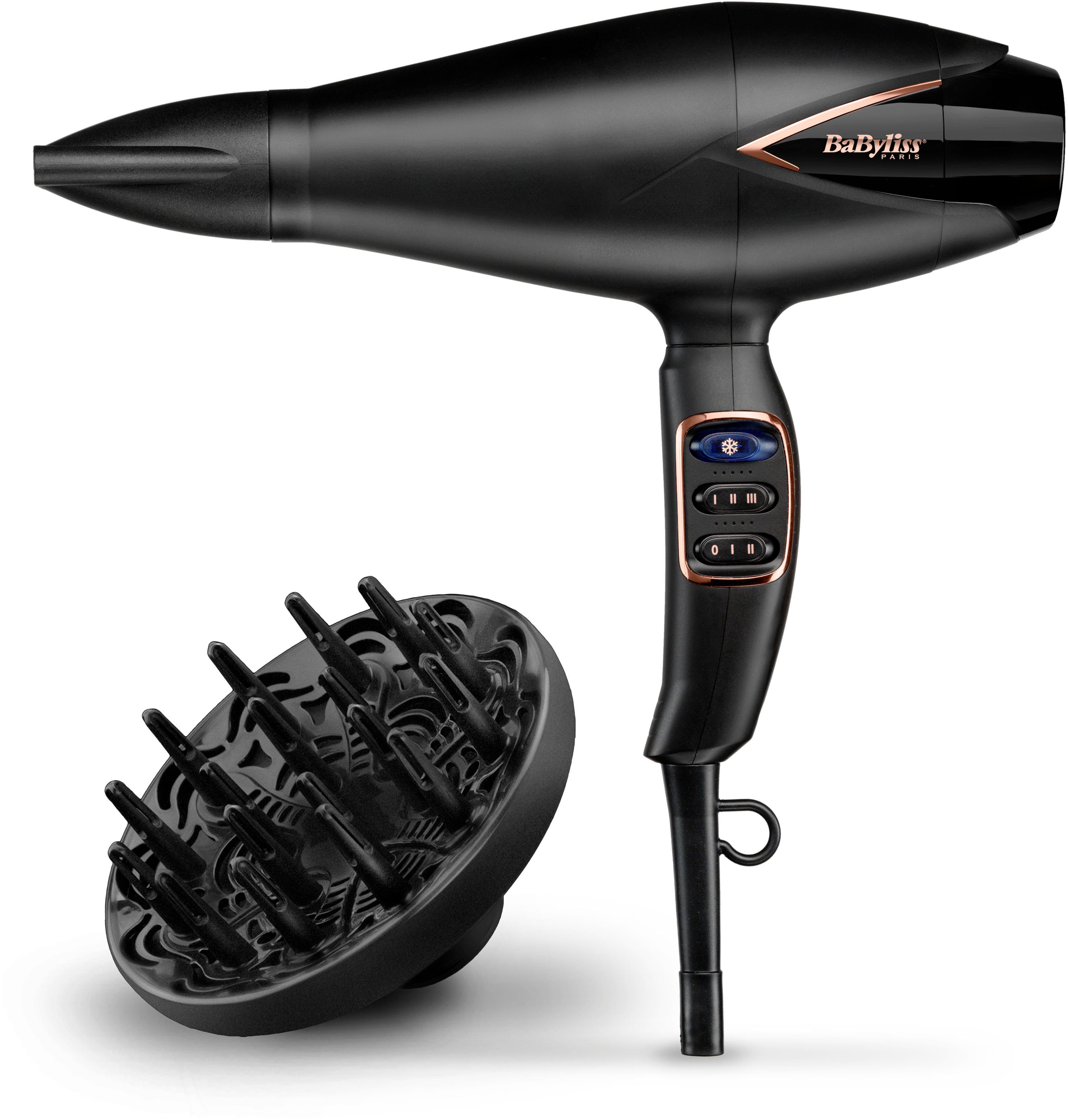 BaByliss Ionic-Haartrockner digitalem Salon Brilliance, mit 2200 D665E Motor W, Air