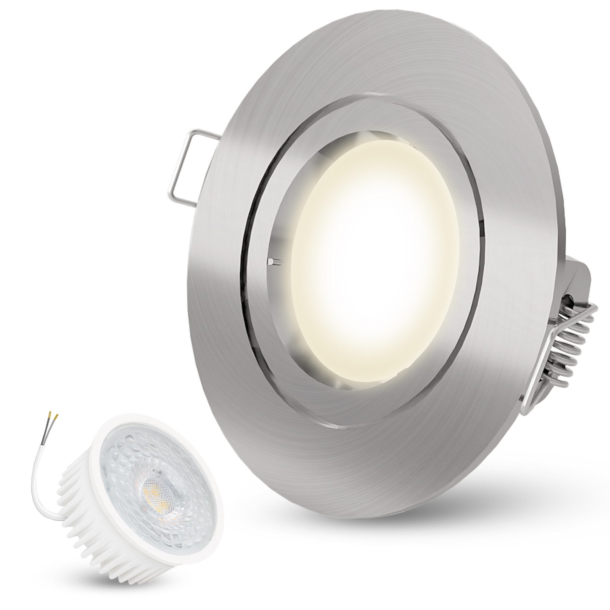 linovum LED Einbaustrahler Einbaustrahler neutralweiß 4W Lampe Deckenlampe Einbauspot Licht, Neutralweiß